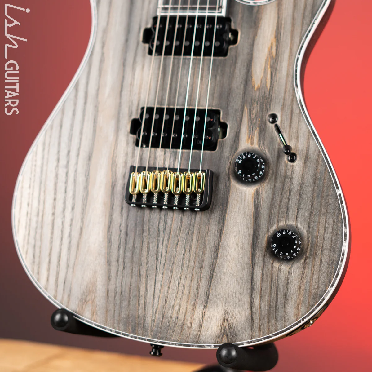 Mayones Regius Gothic 7 7-String Electric Guitar Antique Black Matt - Image 4