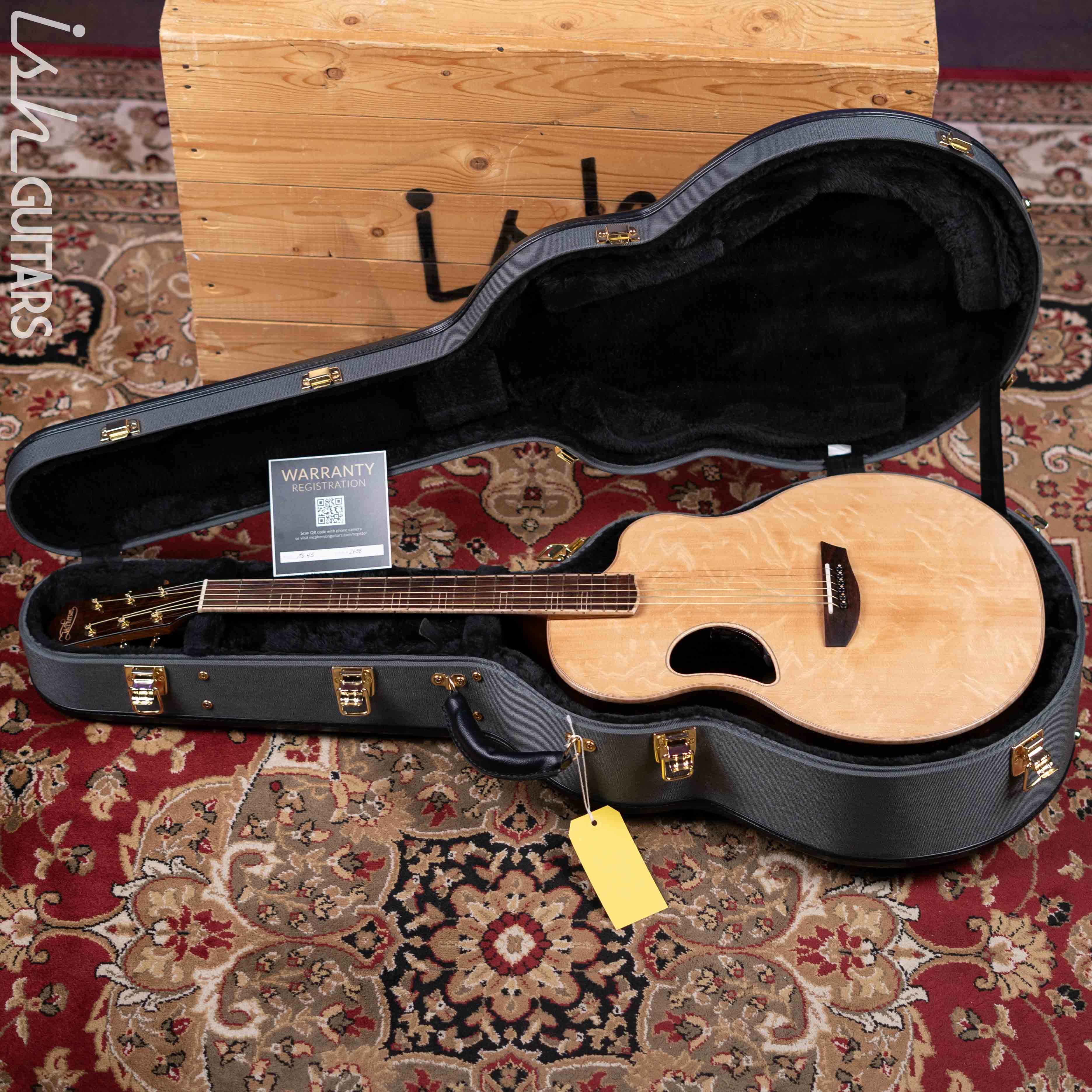 McPherson MG 4.5 XP Acoustic Guitar Bear Claw Spruce / Brazilian Rosewood Natural Gloss - Image 15