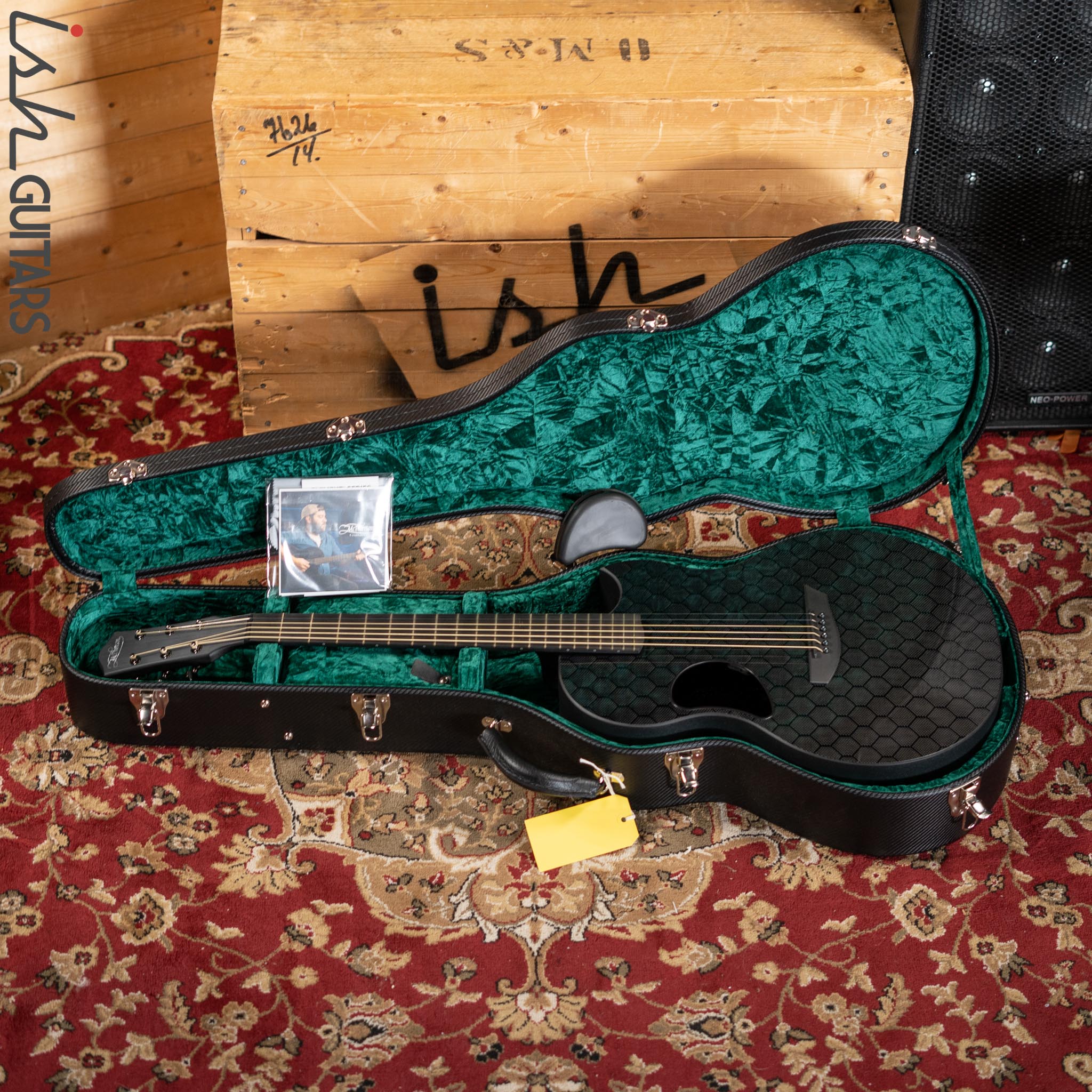McPherson Sable Carbon Series Acoustic Electric Guitar Honeycomb Black Hardware - Image 13