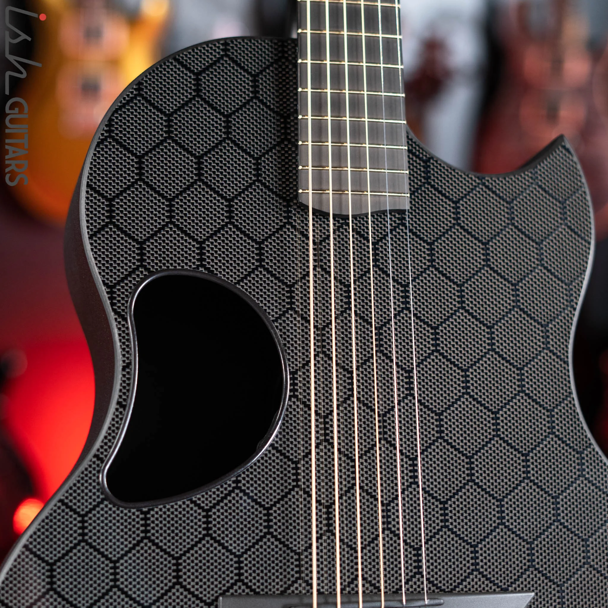 McPherson Sable Carbon Series Acoustic Electric Guitar Honeycomb Black Hardware - Image 3