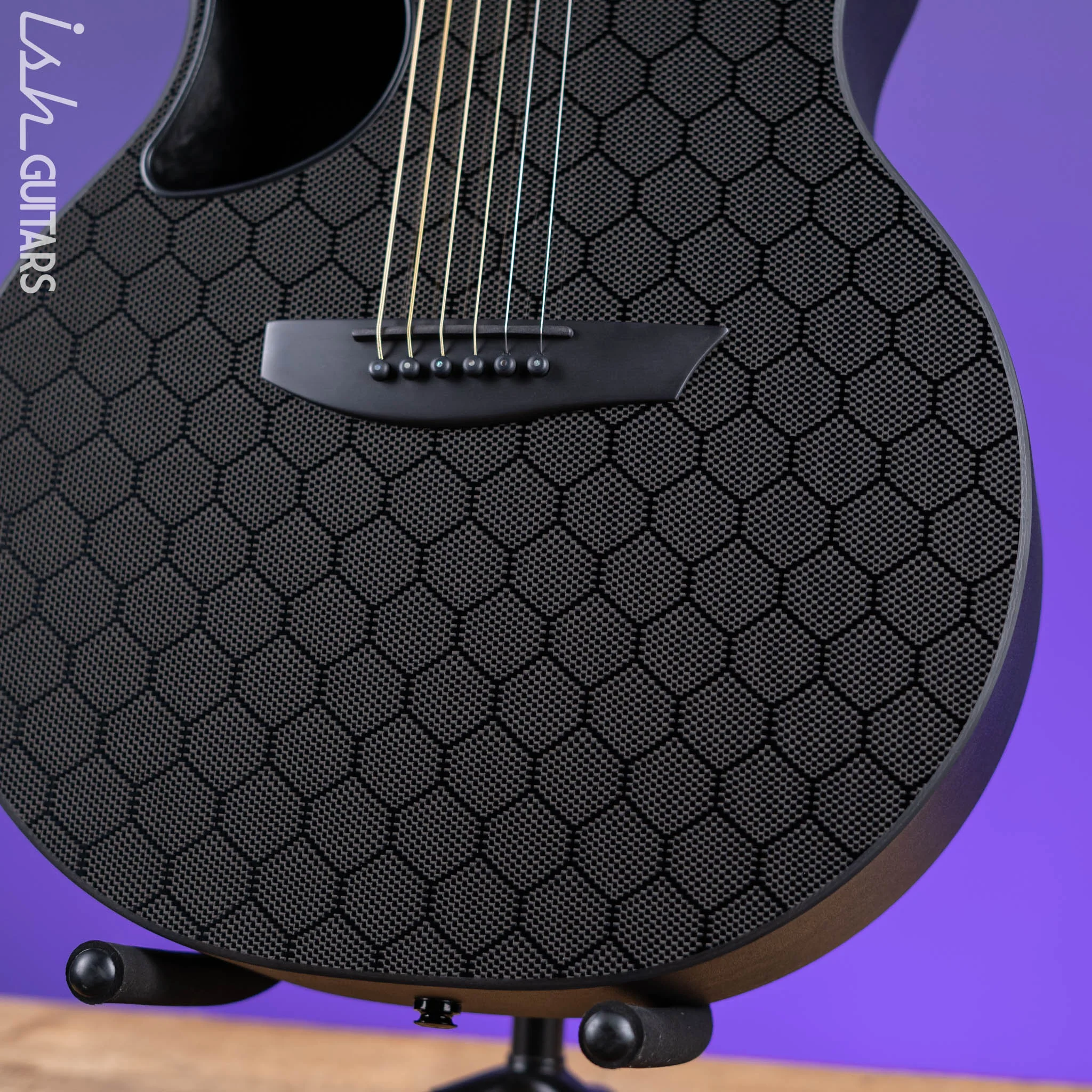McPherson Sable Honeycomb Carbon Acoustic-Electric Guitar Gold Hardware - Image 4
