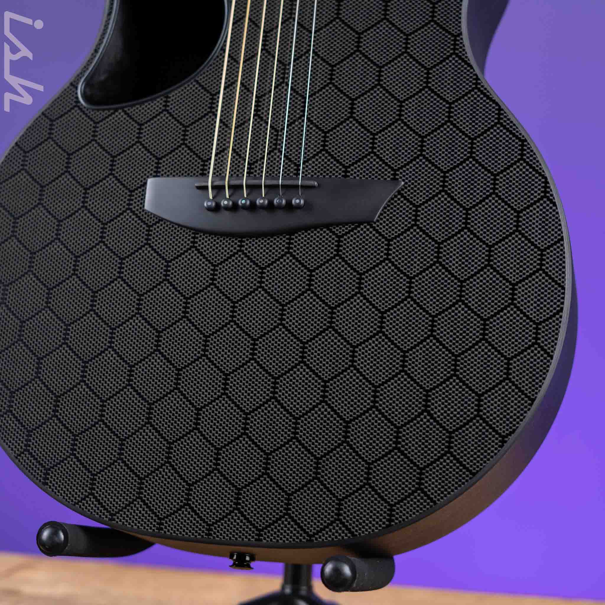 McPherson Sable Honeycomb Carbon Acoustic-Electric Guitar Gold Hardware - Image 4