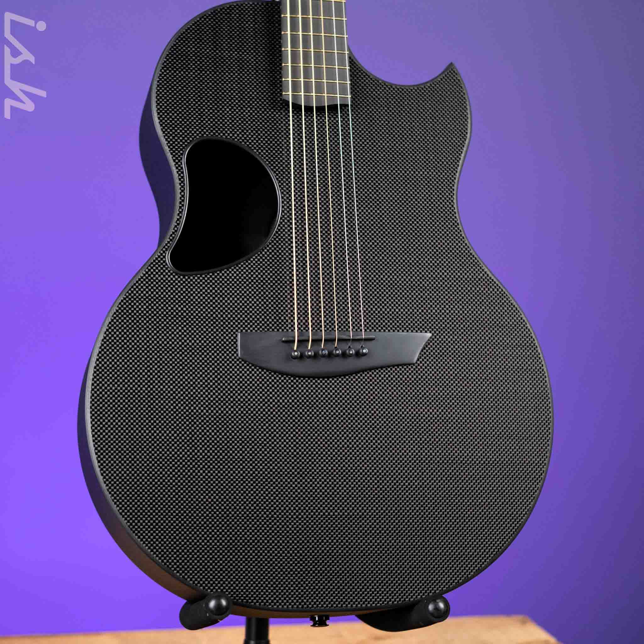 McPherson Sable Standard Carbon Acoustic-Electric Guitar Black Hardware