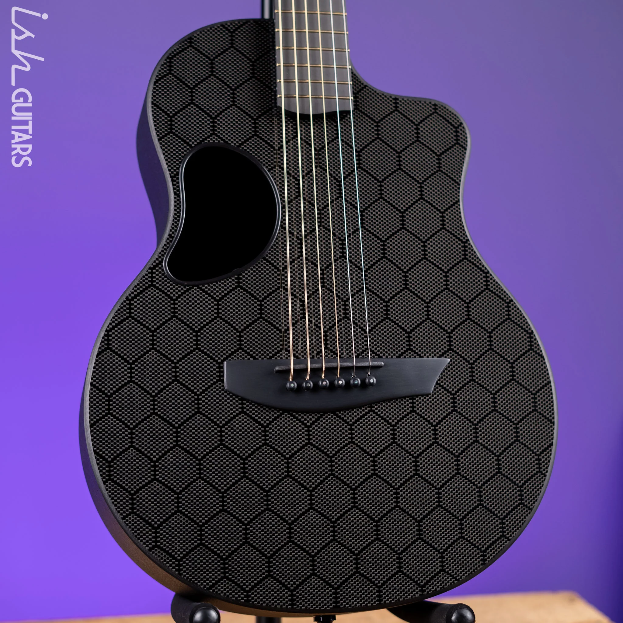 McPherson Touring Carbon Fiber Acoustic-Electric Guitar Honeycomb Top Black Hardware
