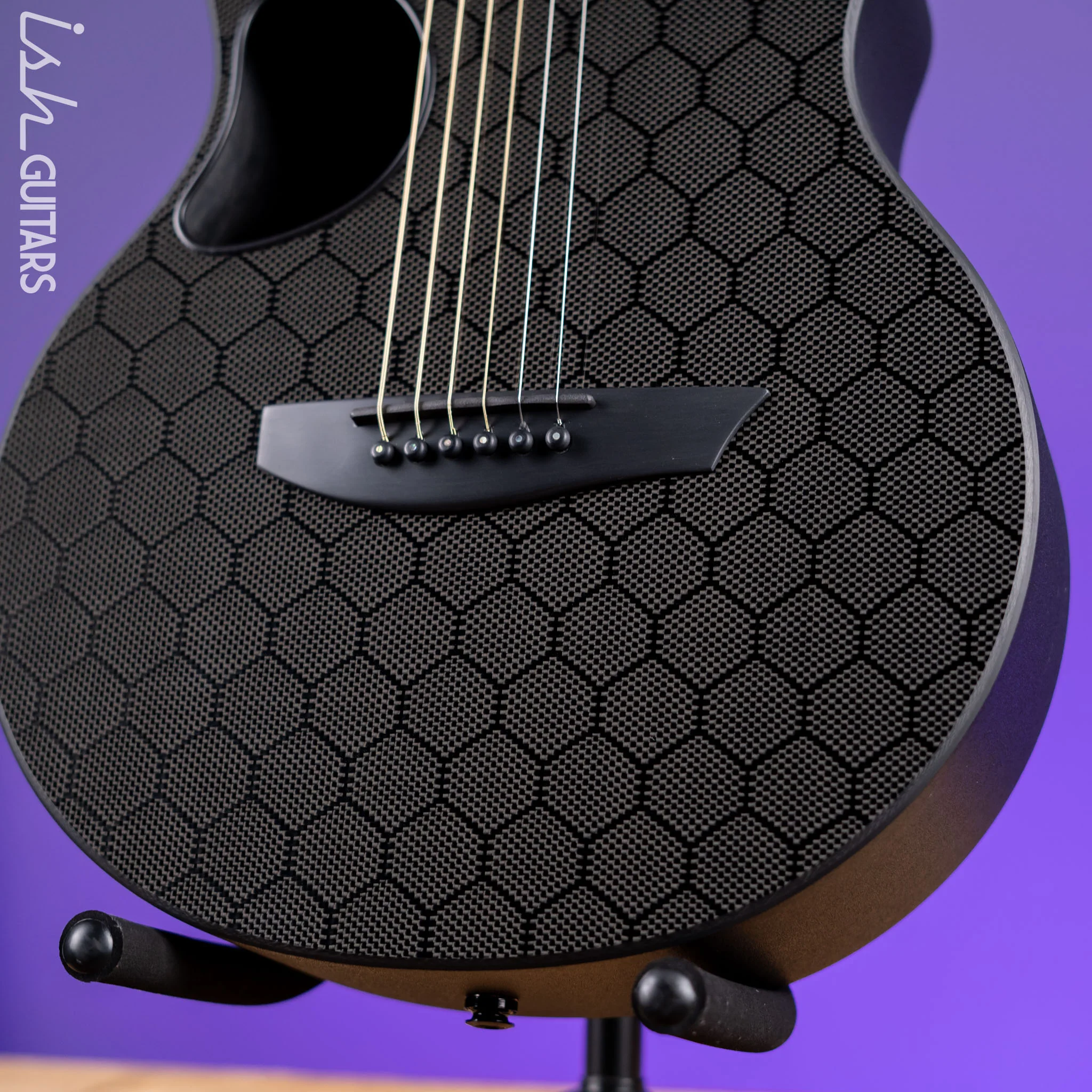 McPherson Touring Carbon Fiber Acoustic-Electric Guitar Honeycomb Top Black Hardware - Image 4