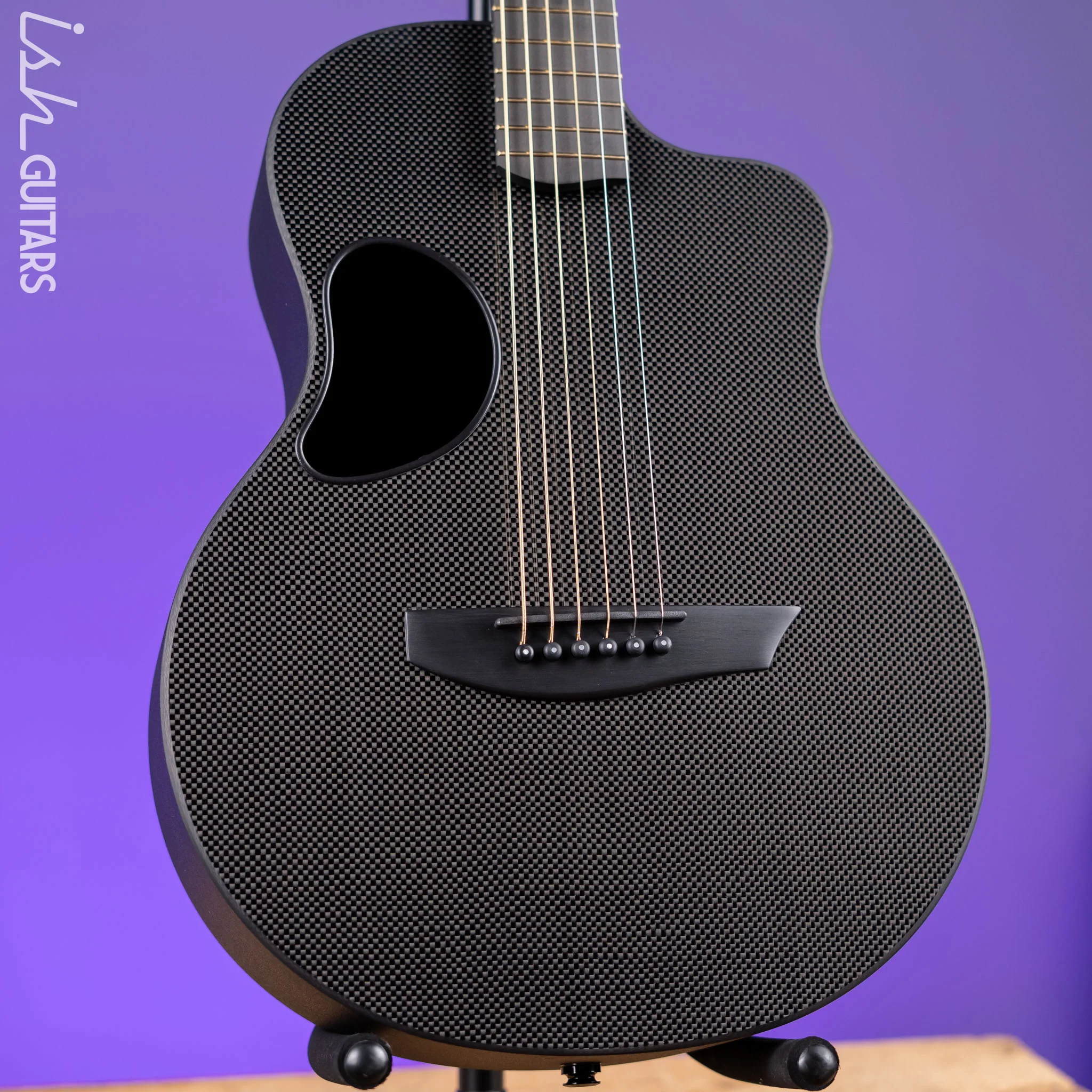 McPherson Touring Carbon Fiber Acoustic-Electric Guitar Standard Top Black Hardware