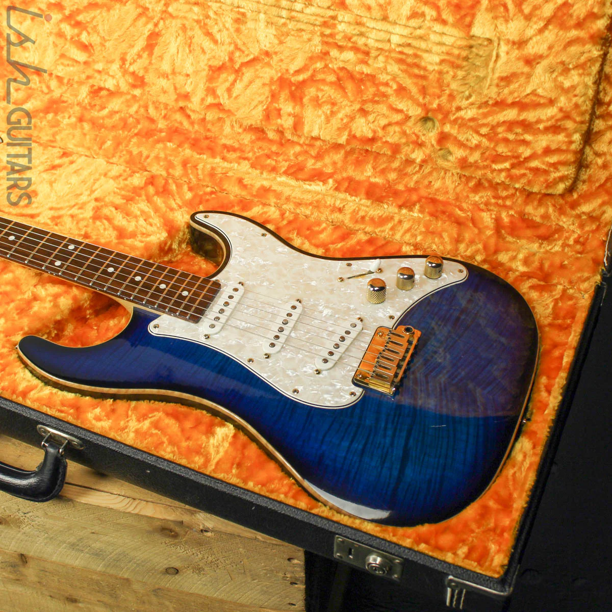 Melancon Classic Artist Strat Flame Maple Top Blueburst - Image 16