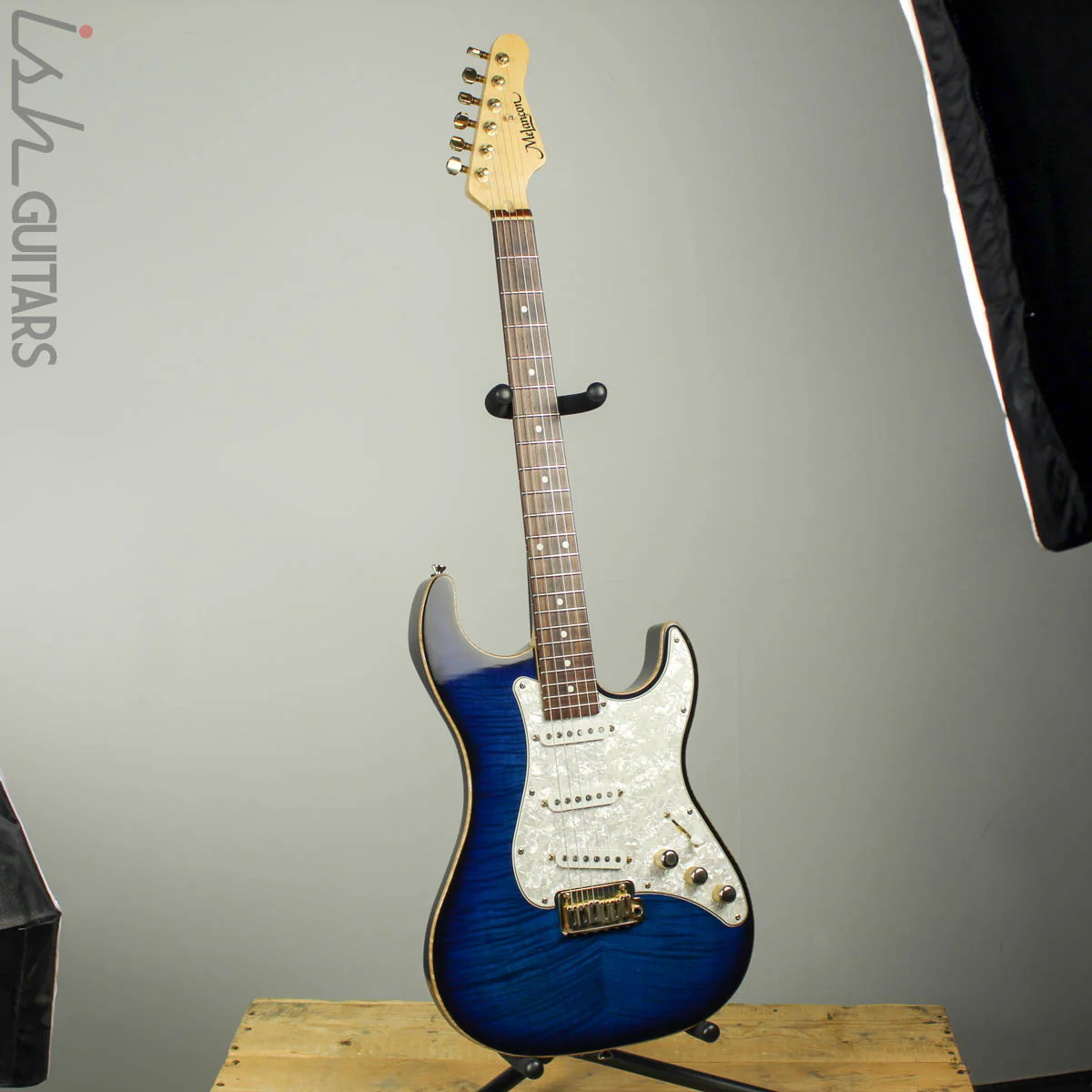 Melancon Classic Artist Strat Flame Maple Top Blueburst - Image 2