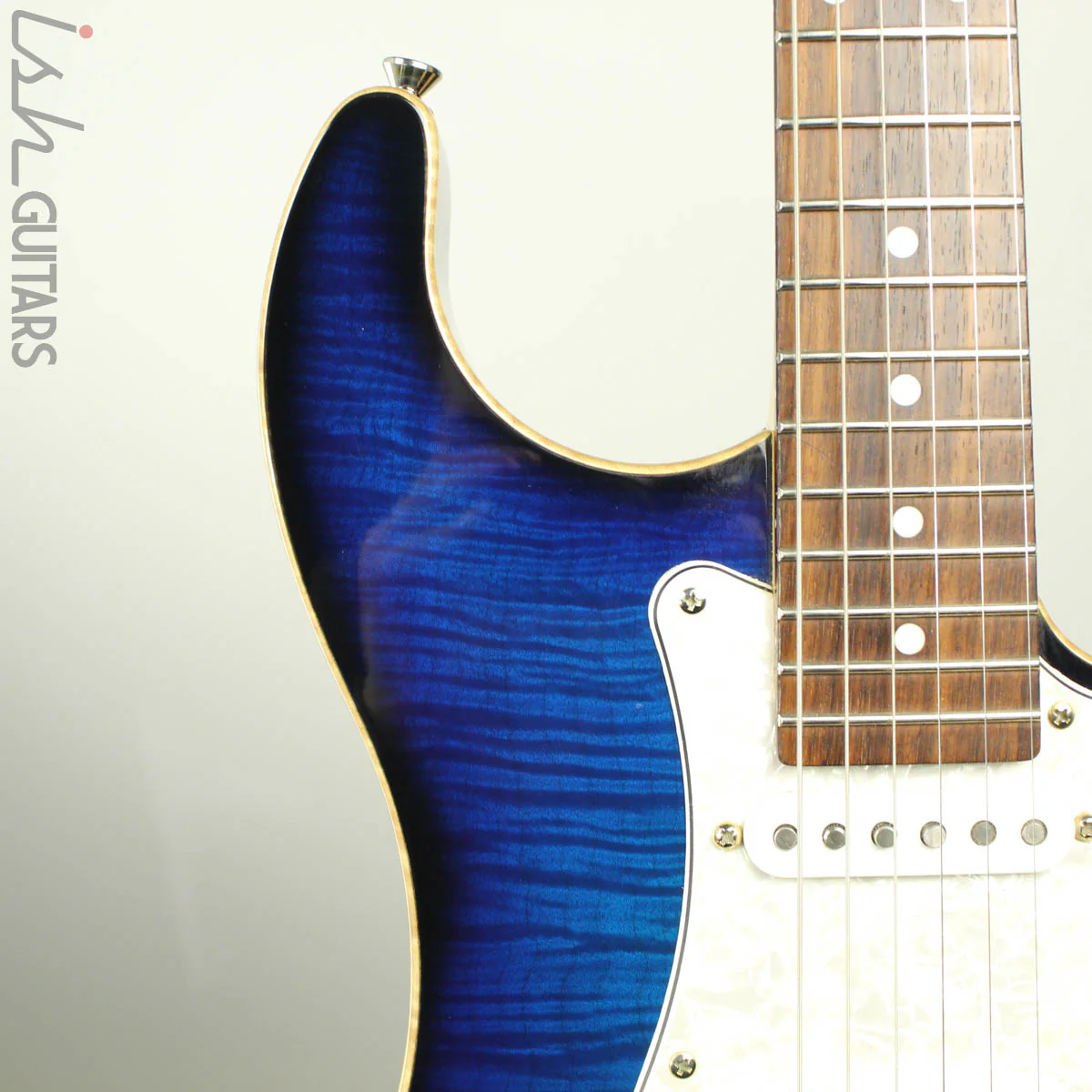 Melancon Classic Artist Strat Flame Maple Top Blueburst - Image 3
