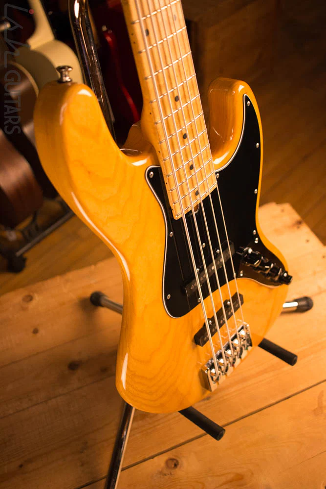 2013 Mike Lull V5 String Jazz Bass Ash Body Maple Neck Bartolini Preamp - Image 6