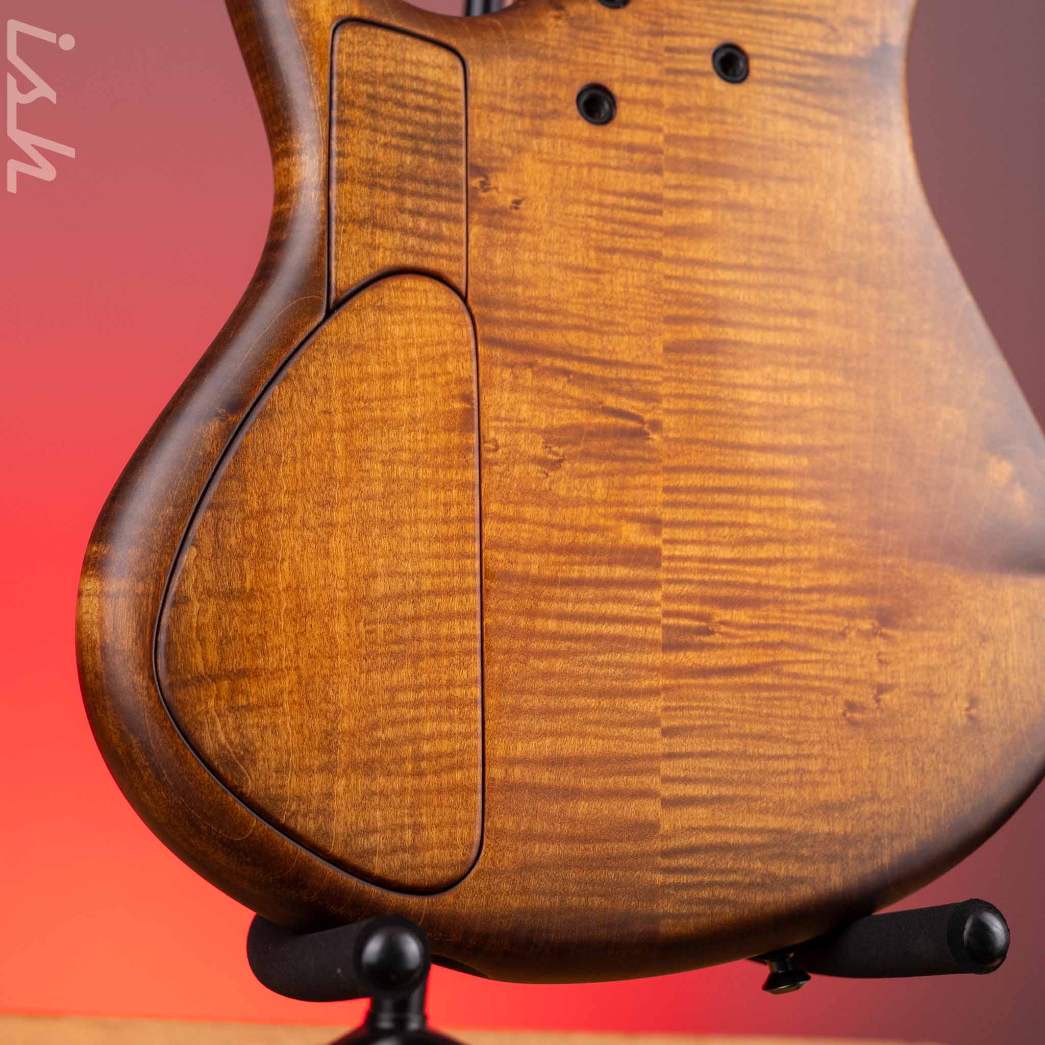2023 MTD 535-24 5-String Bass NAMM Brown Walnut on Flamed Sycamore - Image 10