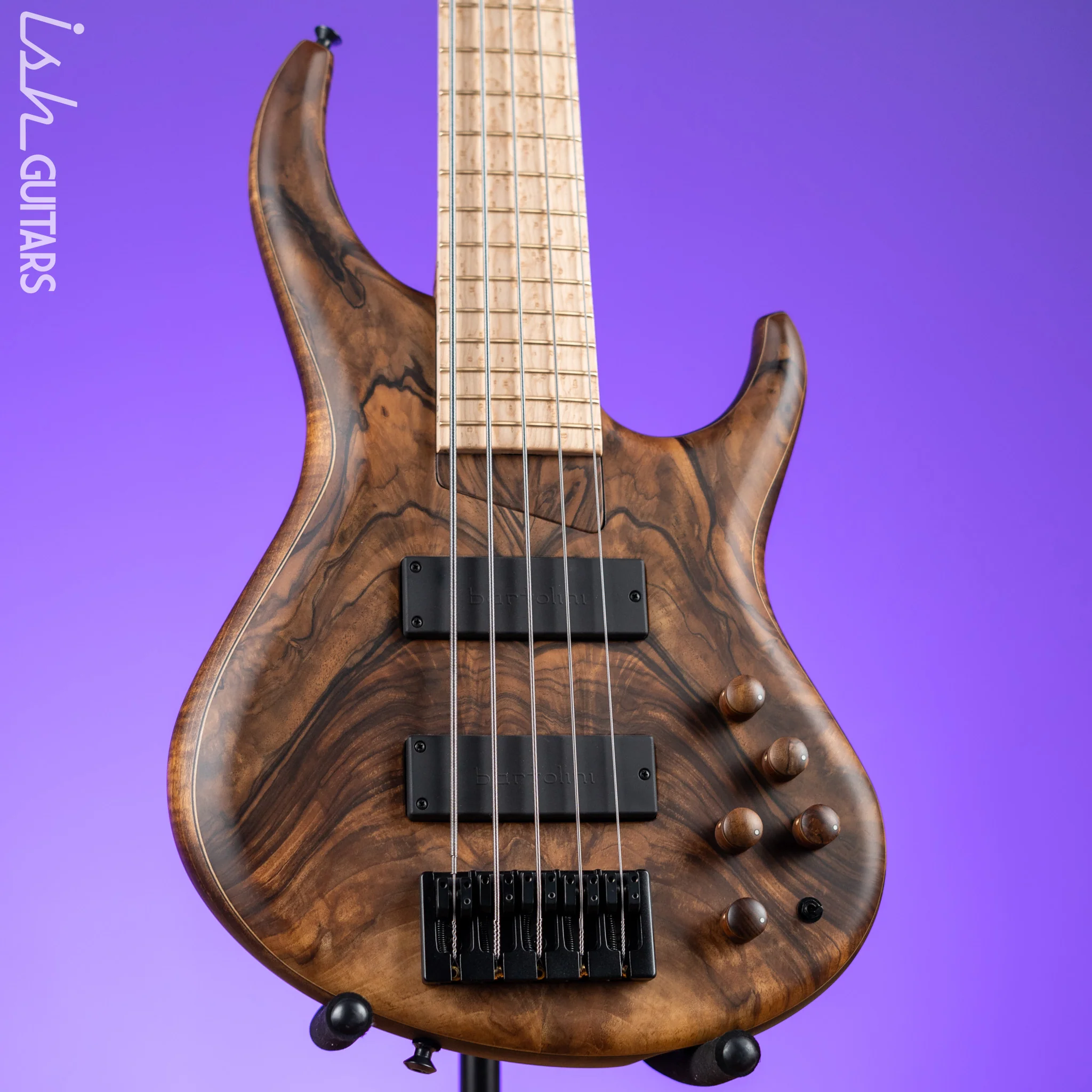 MTD 535-24 5-String Bass NAMM Brown Walnut on Flamed Sycamore