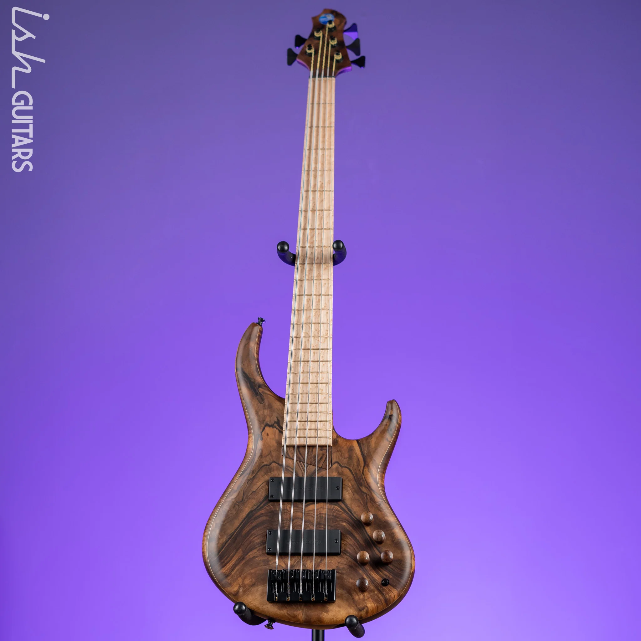MTD 535-24 5-String Bass NAMM Brown Walnut on Flamed Sycamore - Image 2