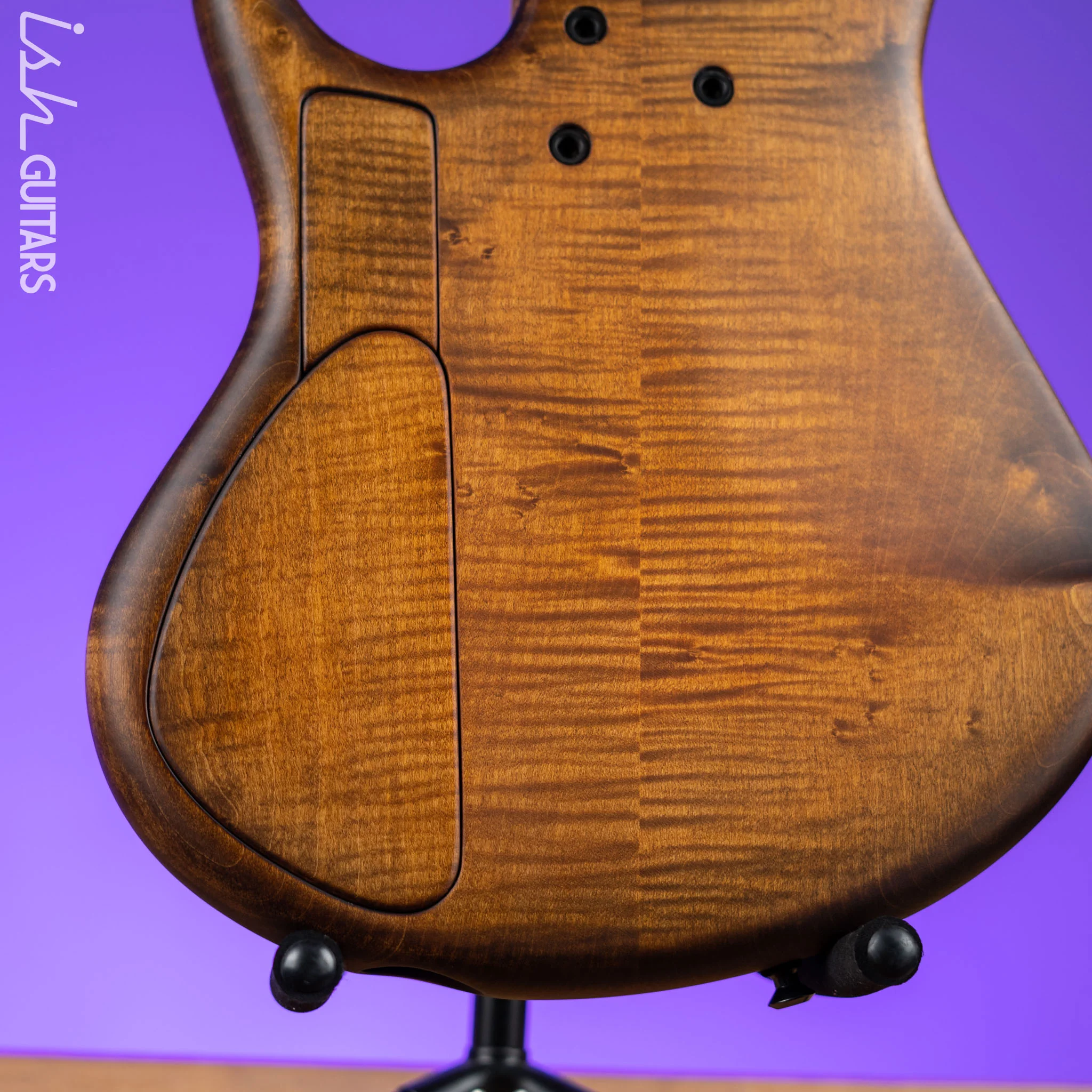 MTD 535-24 5-String Bass NAMM Brown Walnut on Flamed Sycamore - Image 9