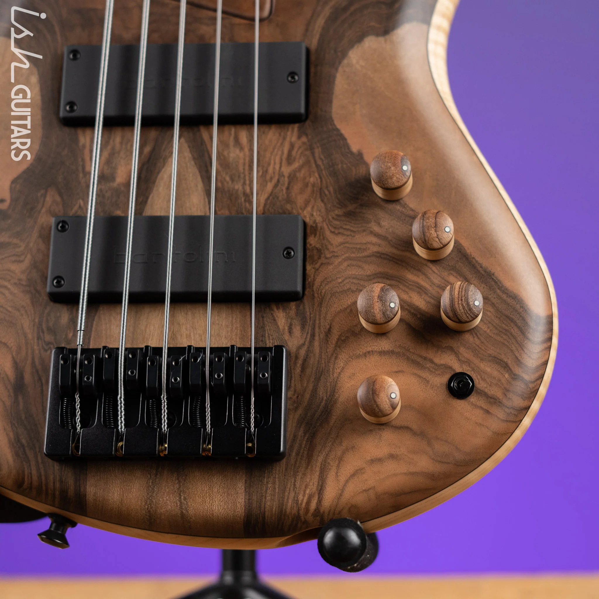 MTD 535-24 5-String Bass Wild Walnut Flamed Ash - Image 4