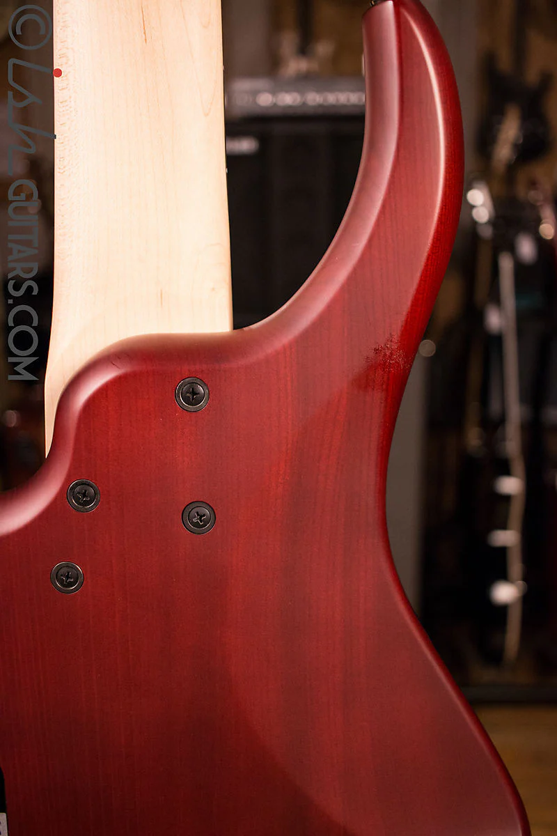 MTD Kingston Super 5 Dr. Brown's Burst Bass Guitar Humbuckers - Image 10