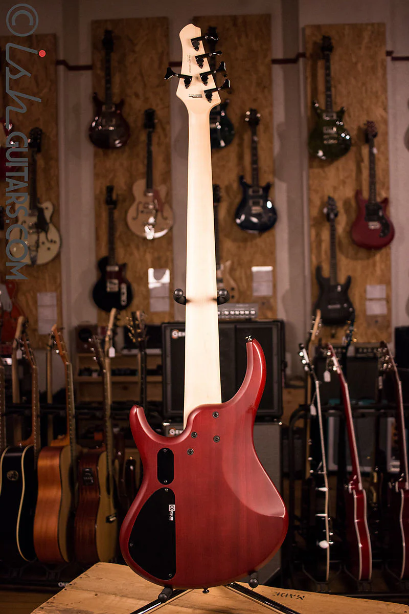 MTD Kingston Super 5 Dr. Brown's Burst Bass Guitar Humbuckers - Image 7