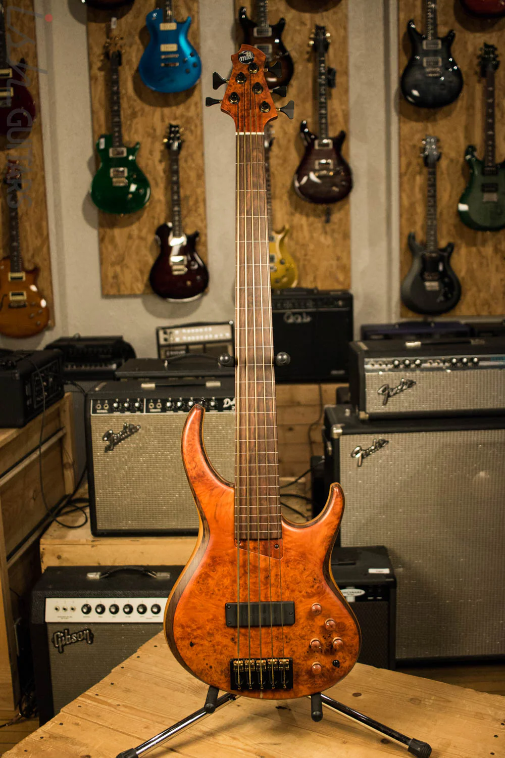 NAMM 2017 MTD 535 Marilyn 5 String Piezo Fretless Bass Guitar - Image 2