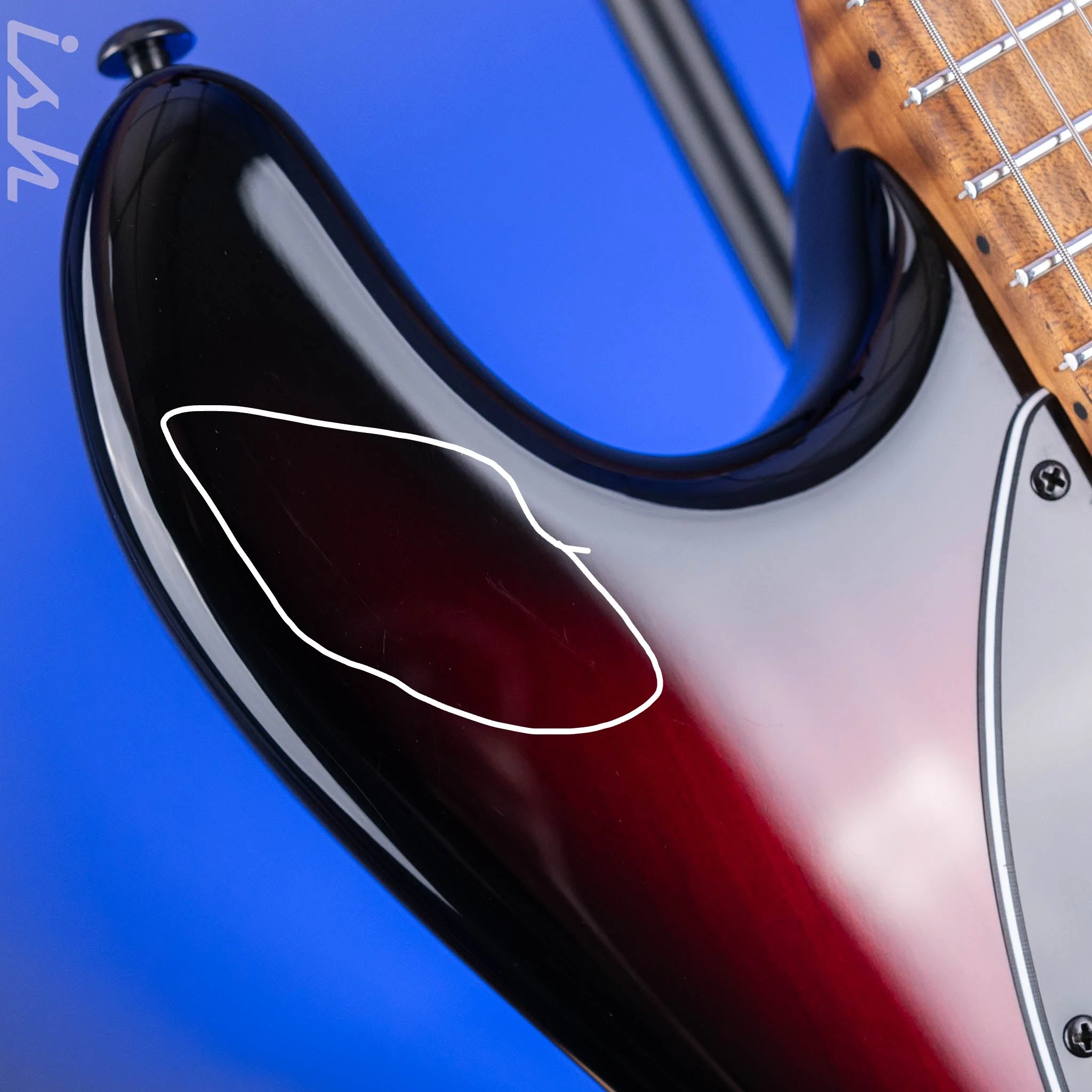 2022 Ernie Ball Music Man Cutlass HT SSS Raspberry Burst - Image 6