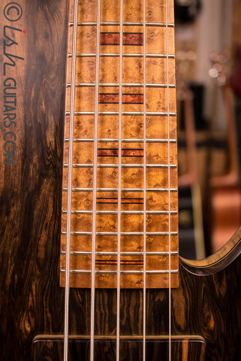 NAMM 2017 Fodera Macassar Ebony Emperor II 5 Elite - Image 5