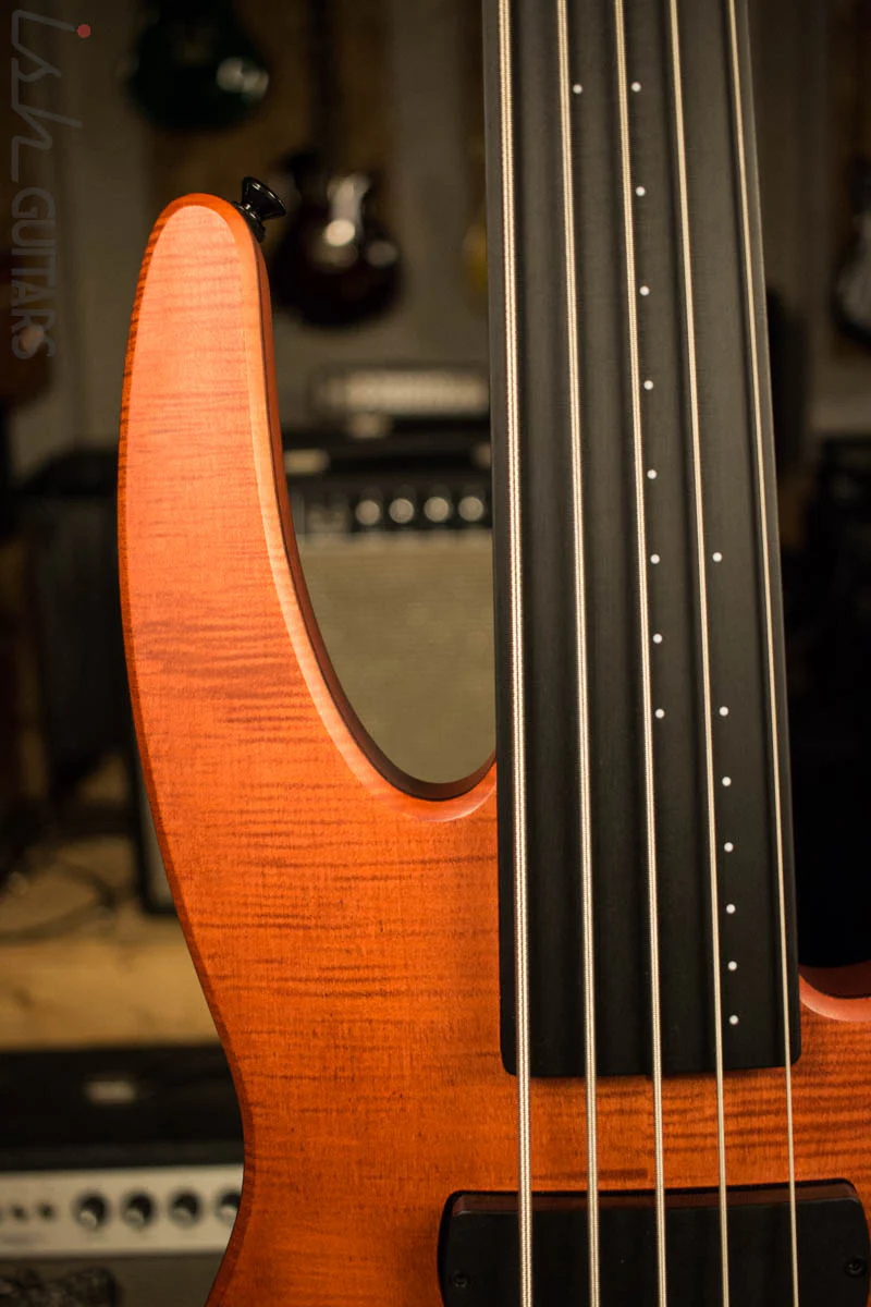 NS Designs CR5 Radius Electric Bass 5 String Fretless Piezo - Image 3