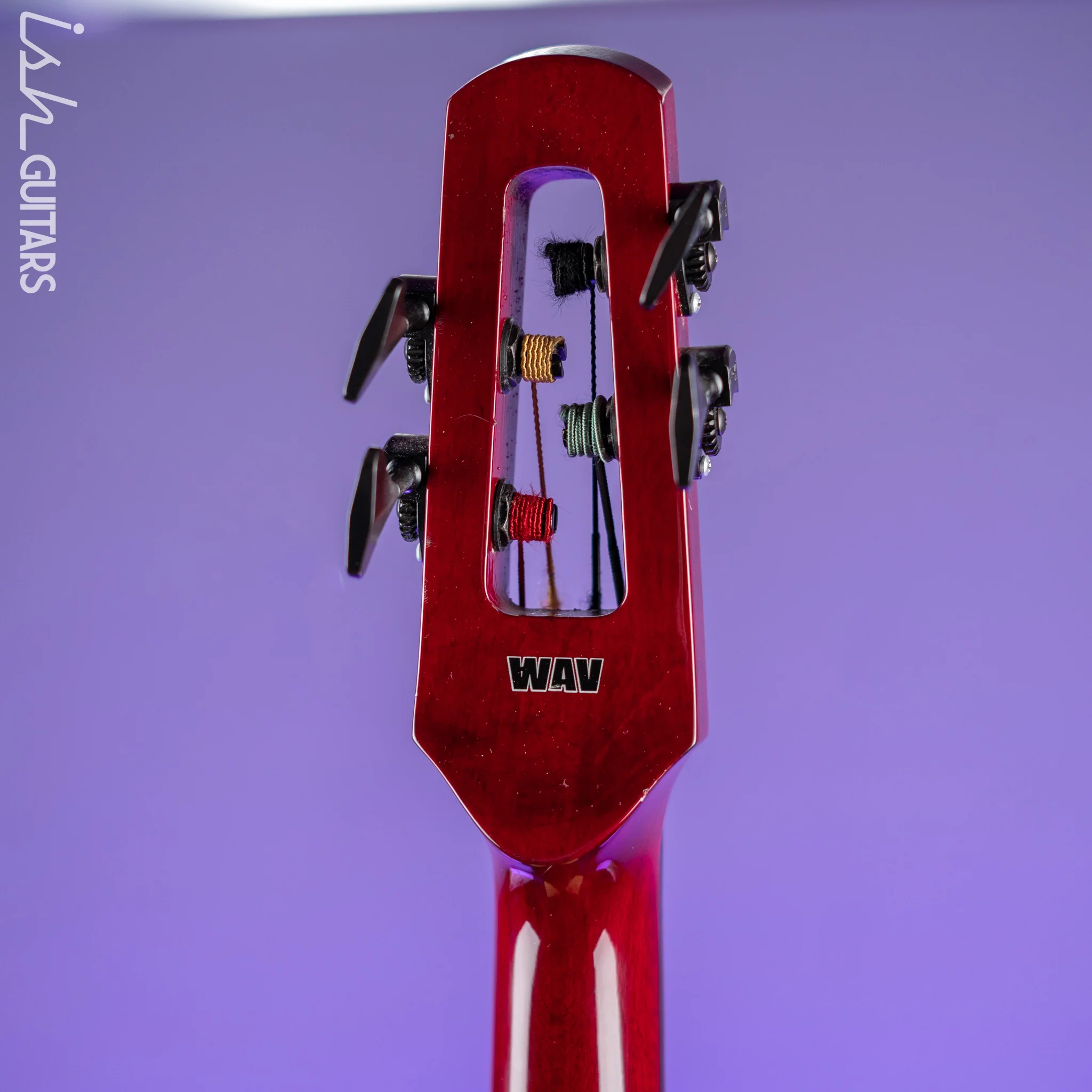 NS Design WAV4 Electric Upright Bass - Transparent Red - Image 13
