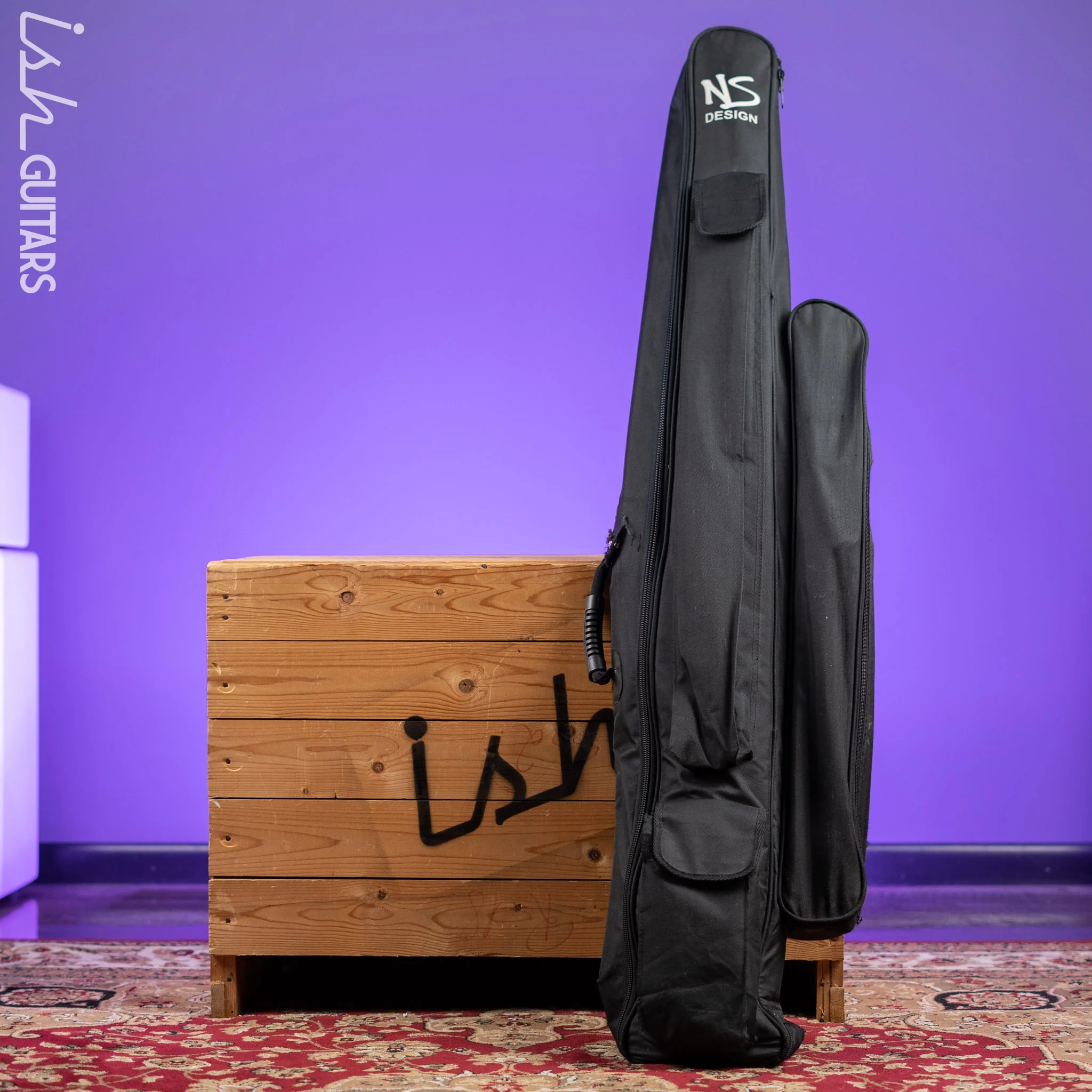 NS Design WAV4 Electric Upright Bass - Transparent Red - Image 15