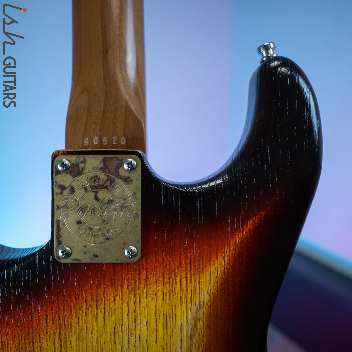 Paoletti Stratospheric Loft Pickled Finish 3 Tone Burst - Image 10