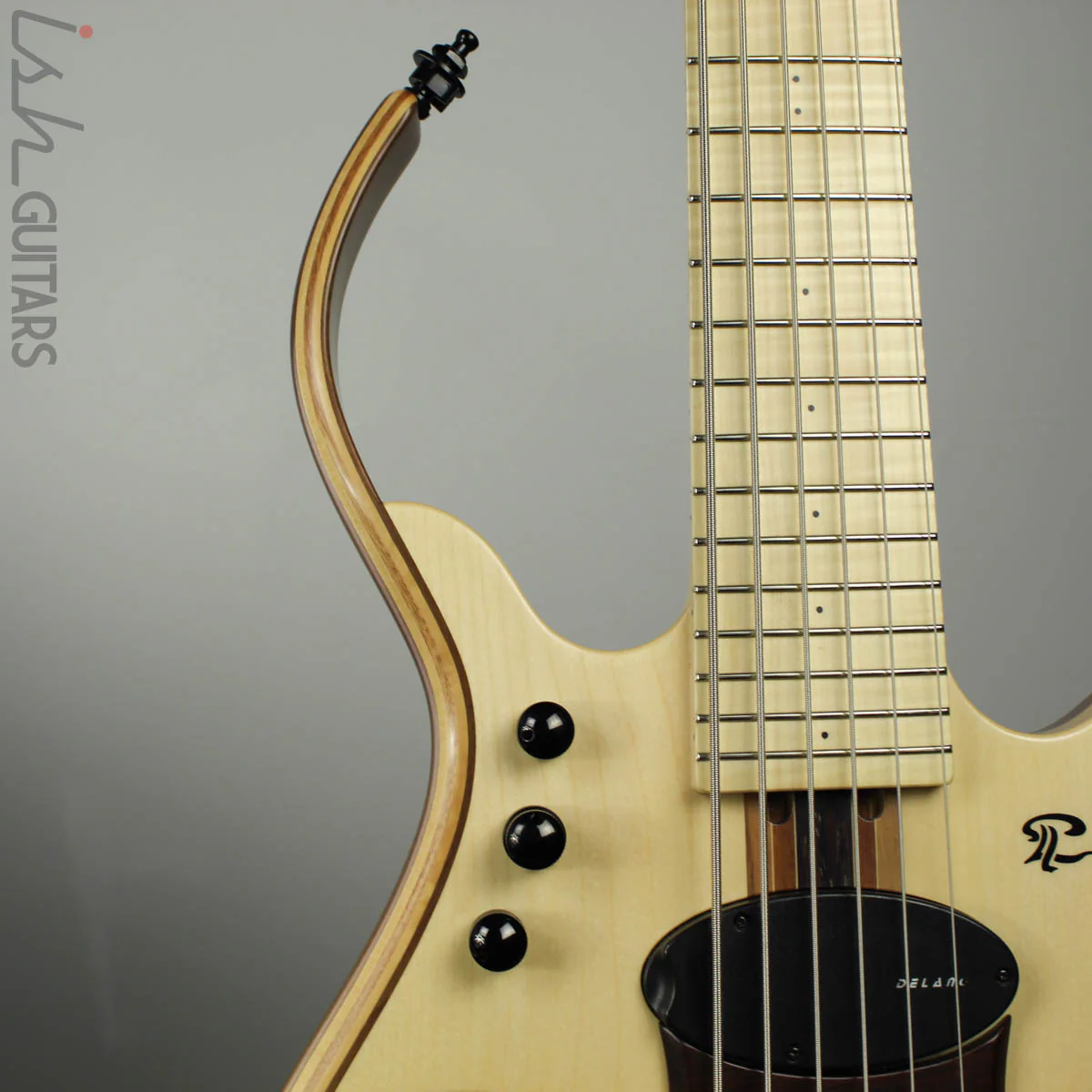 Paul Lairat Stega 6 Headless Figured Maple Fretboard Bass Guitar - Image 3