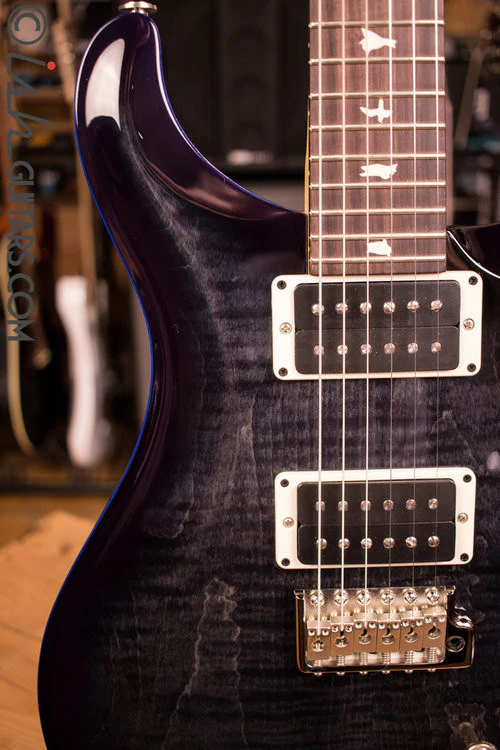 Paul Reed Smith CE24 Custom Color Grey Black Blue Burst - Image 3