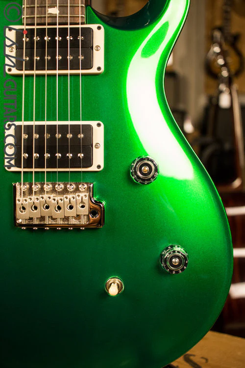 Paul Reed Smith CE24 Custom Color Metallic Green with Green Stained Binding - Image 4