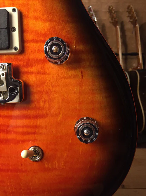 Paul Reed Smith CE24 Orange Burst CUSTOM color Orange Binding Matte Black Neck - Image 4