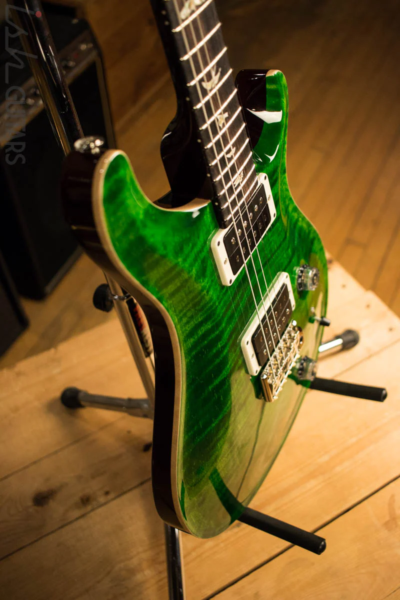 2018 PRS Paul Reed Smith Custom 22 Custom Color Emerald Green Tobacco Back - Image 6