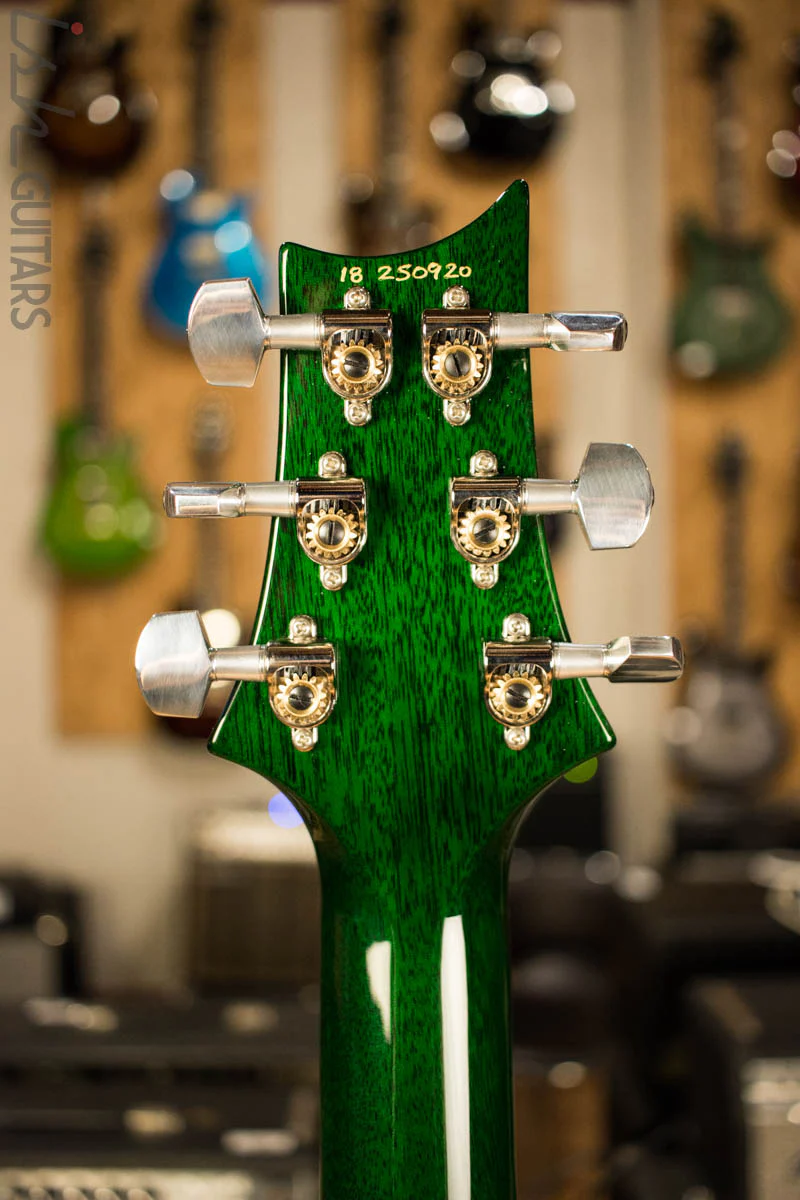 2018 PRS Paul Reed Smith Custom 24 Evergreen Charcoal Burst Pattern Thin - Image 9