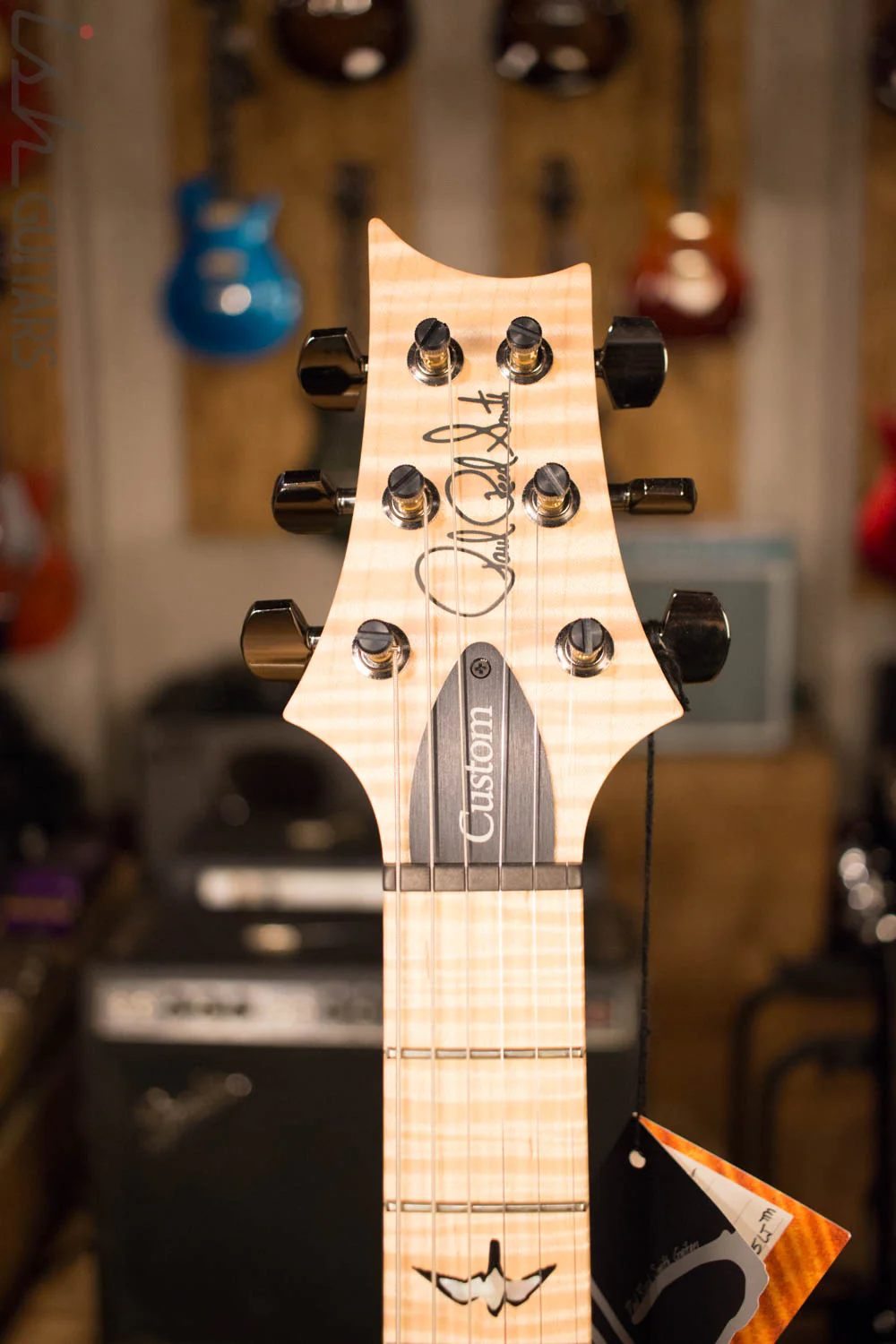 Paul Reed Smith PRS Custom 24 Semi-Hollow Wood Library Quilt Swamp Ash Aquableux - Image 6