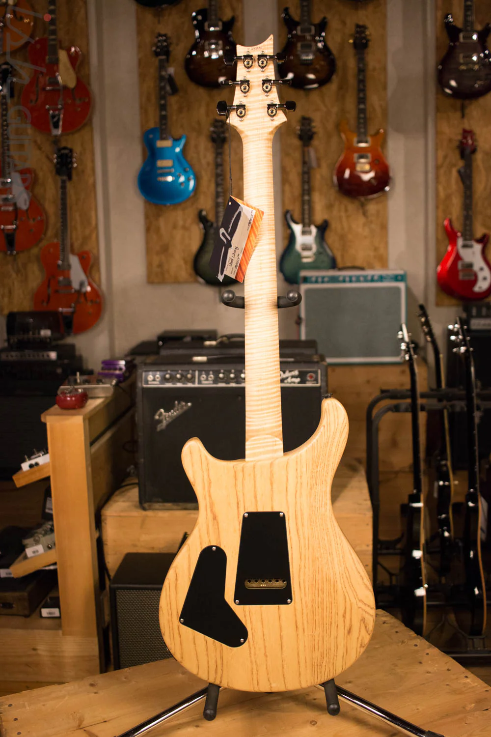 Paul Reed Smith PRS Custom 24 Semi-Hollow Wood Library Quilt Swamp Ash Aquableux - Image 9