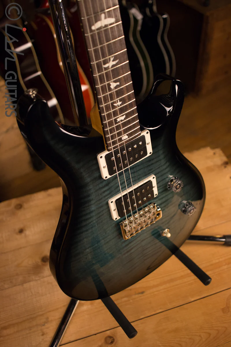 Paul Reed Smith PRS CE24 Custom Color Aqua Smokewrap Burst - Image 7