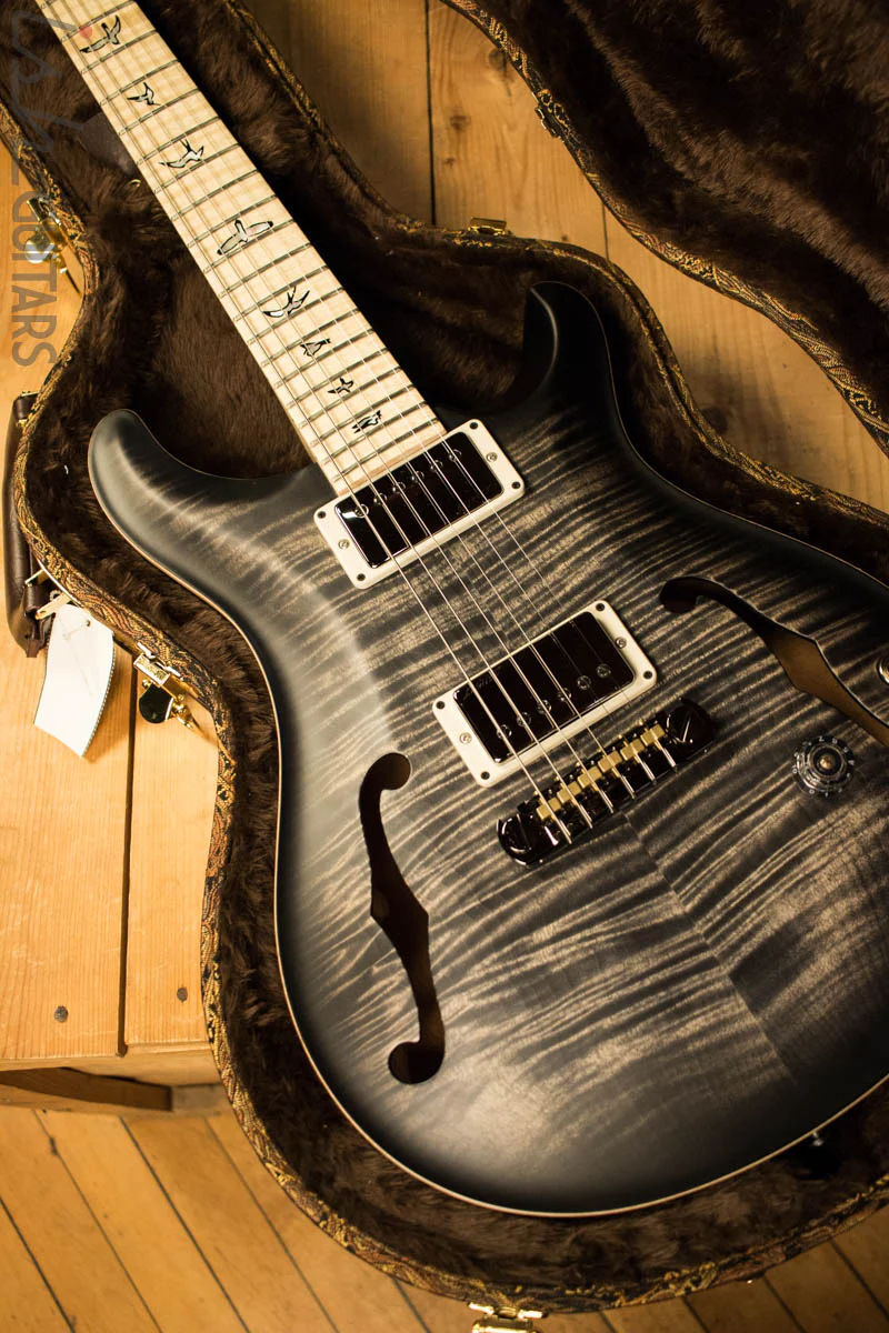 Paul Reed Smith Wood Library Hollowbody I Satin Charcoalburst with Maple Neck - Image 10
