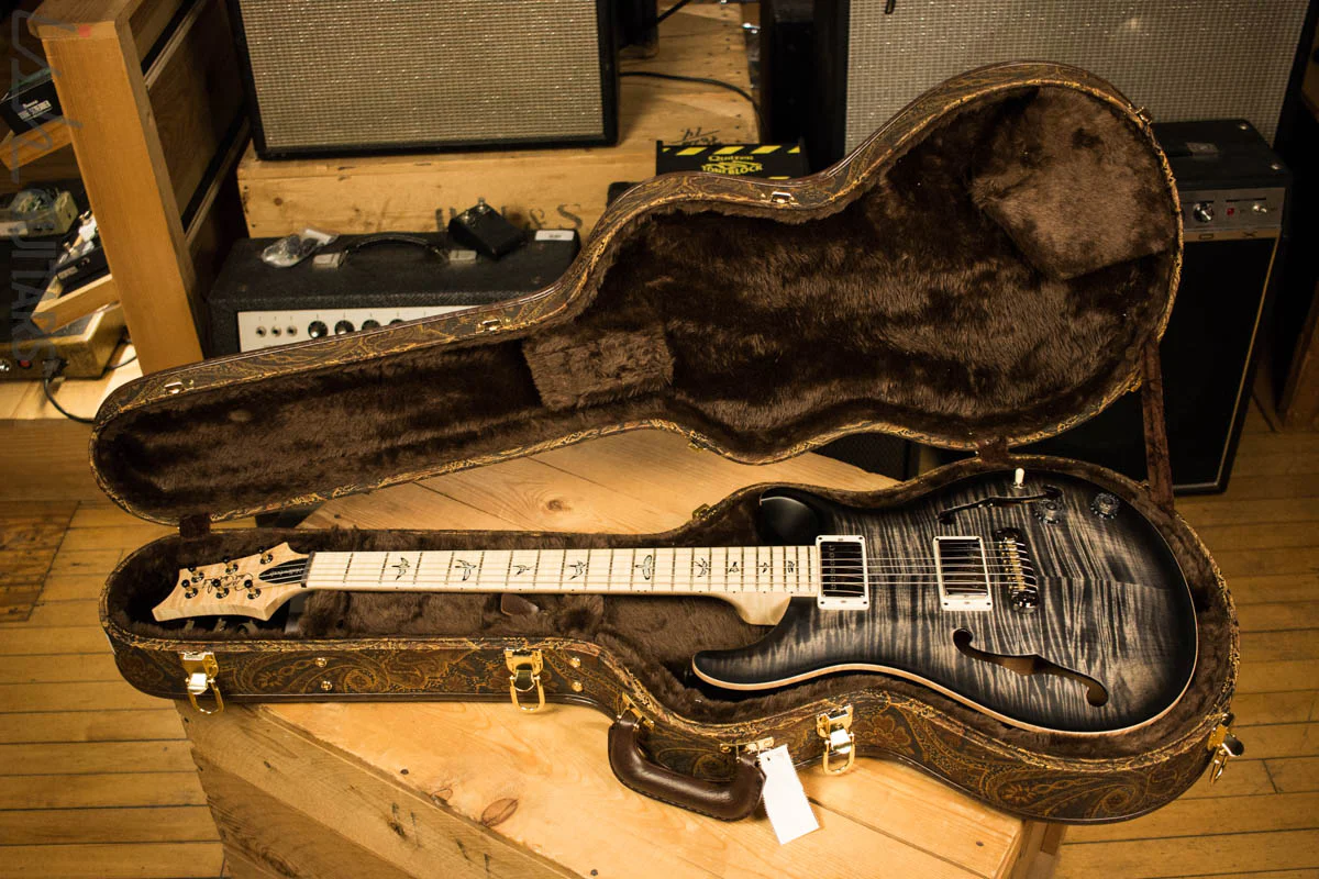 Paul Reed Smith Wood Library Hollowbody I Satin Charcoalburst with Maple Neck - Image 11