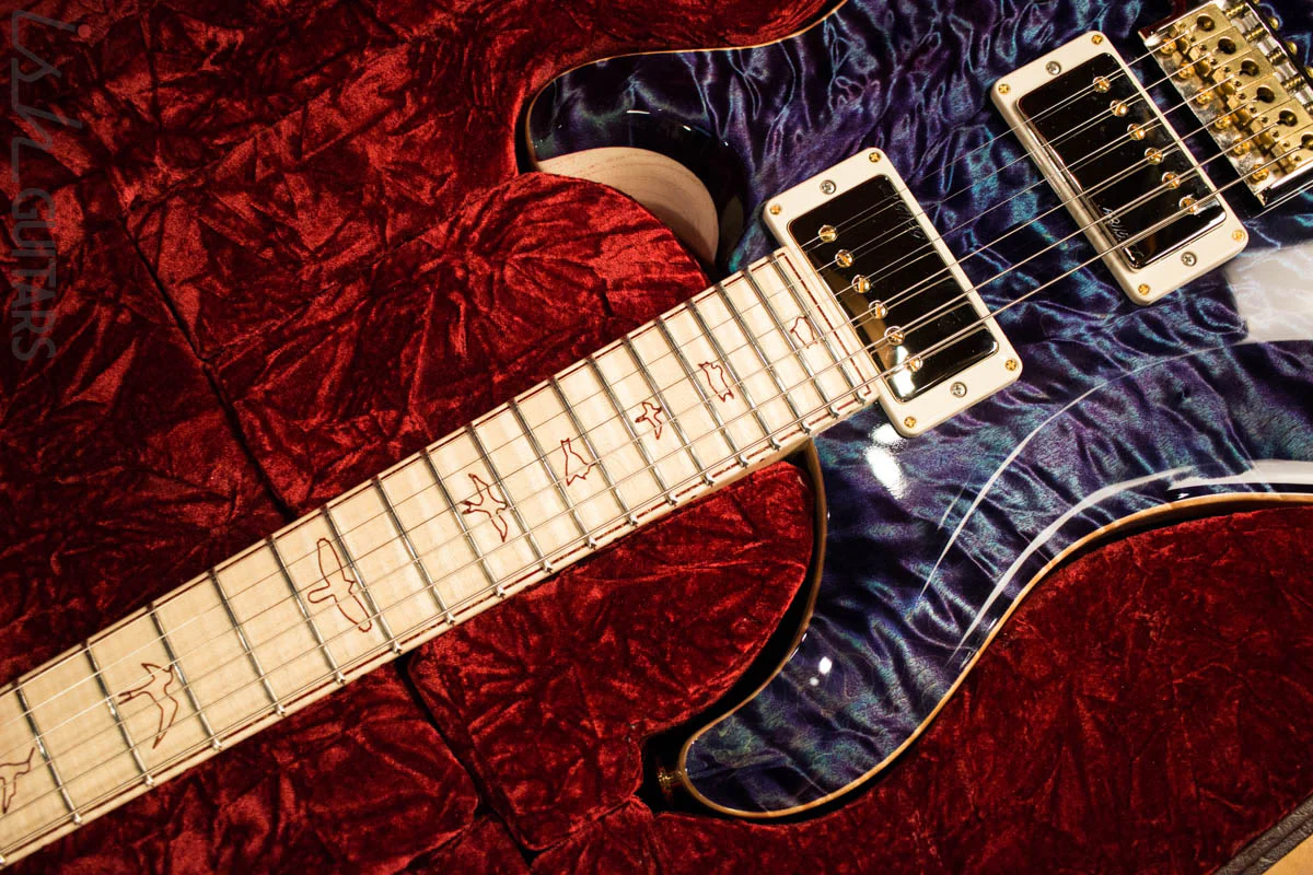 Paul Reed Smith Private Stock Custom 24 Aqua Violet Quilted Maple Top Flamed Maple Neck - Image 13