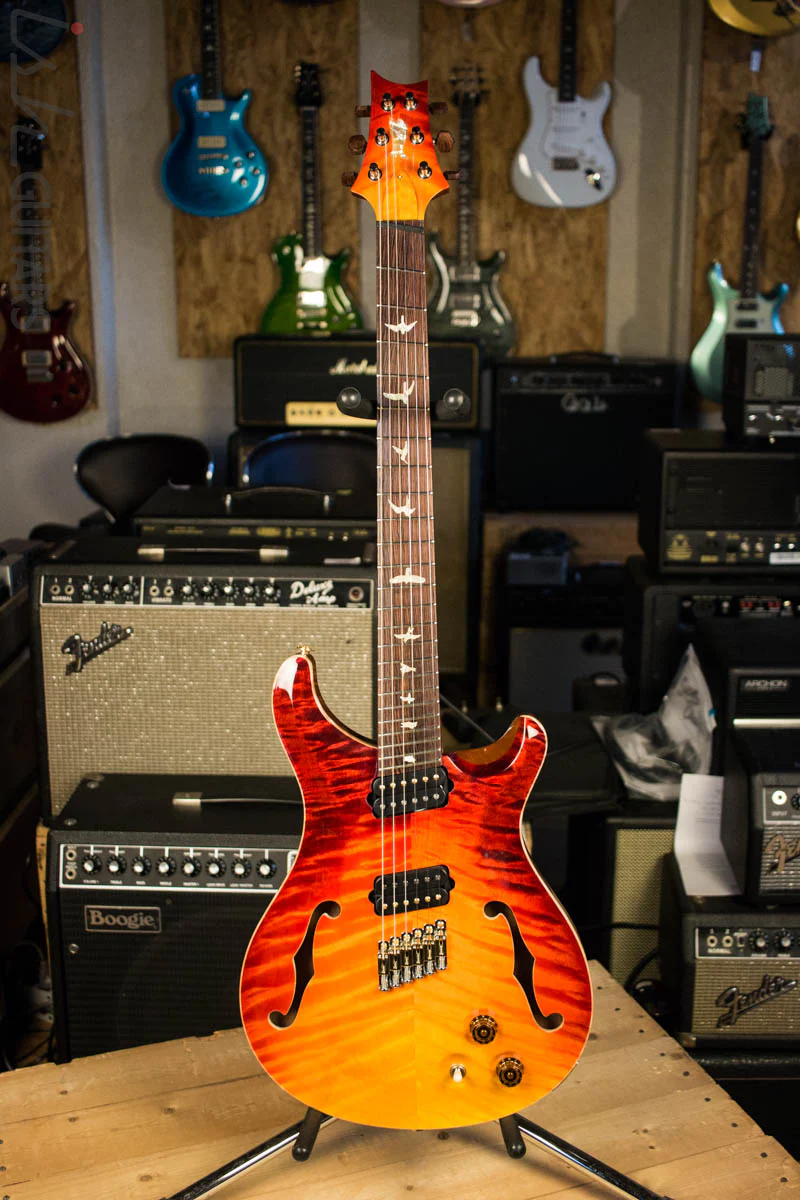 2018 Paul Reed Smith PRS Private Stock Custom 24 Multi Scale "Spirit" Double Semi-Hollow (DEMO VIDEO) - Image 2