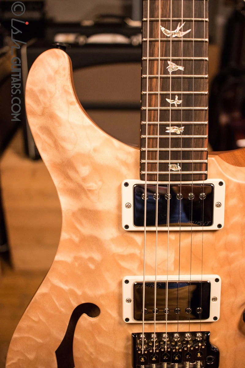 Paul Reed Smith PRS Custom 24 Semi-Hollow Wood Library Quilt Top Natural - Image 3