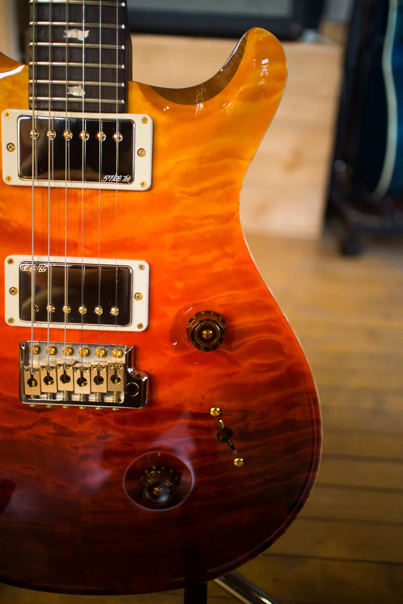 Paul Reed Smith PRS Custom 24 Wood Library Quilt 2013 Fade Brazilian Rosewood Fretboard - Image 3