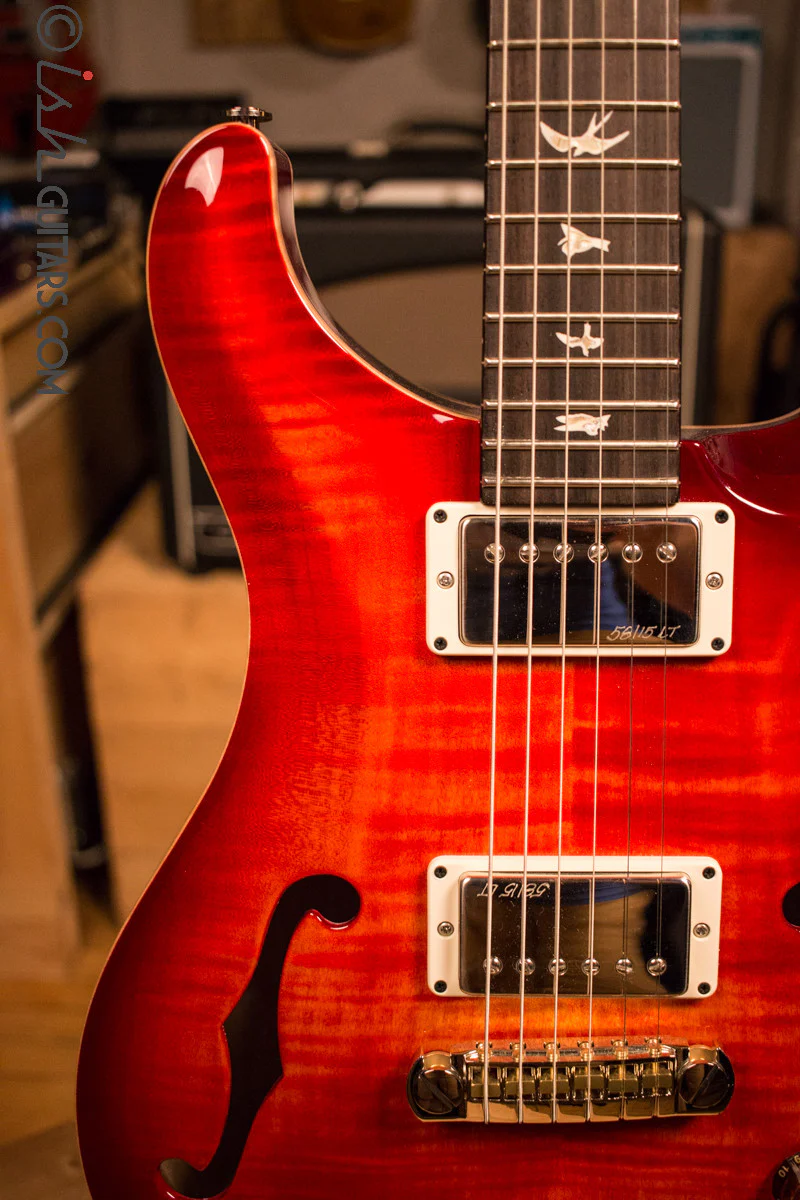 Paul Reed Smith PRS Hollowbody II HBII Blood Orange - Image 3