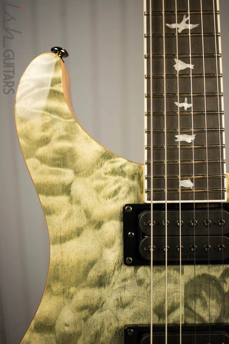 Paul Reed Smith PRS Mark Holcomb SE Quilted Maple Trampas Green Ish Guitars Exclusive #1 - Image 3