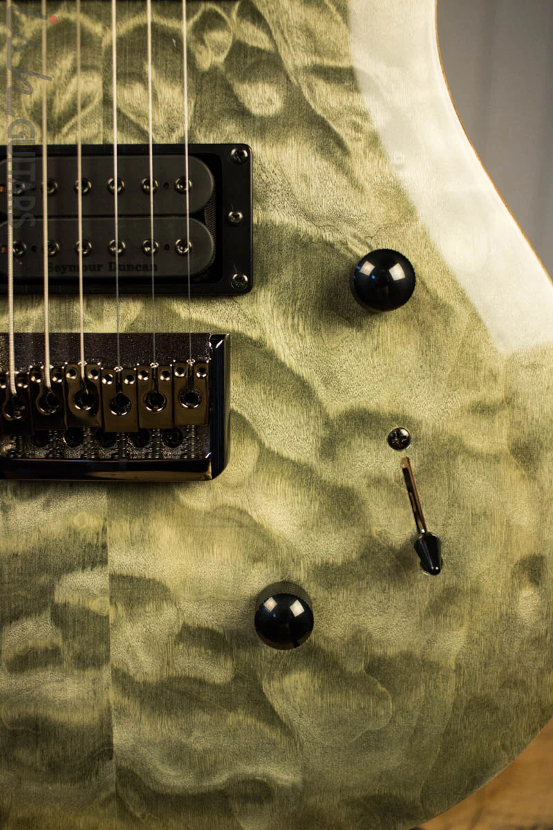Paul Reed Smith PRS Mark Holcomb SE Quilted Maple Trampas Green Ish Guitars Exclusive #1 - Image 4