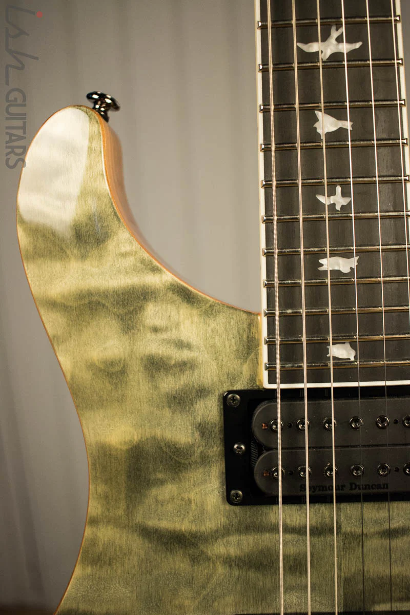 Paul Reed Smith PRS Mark Holcomb SE Quilted Maple Trampas Green Ish Guitars Exclusive #16 - Image 3