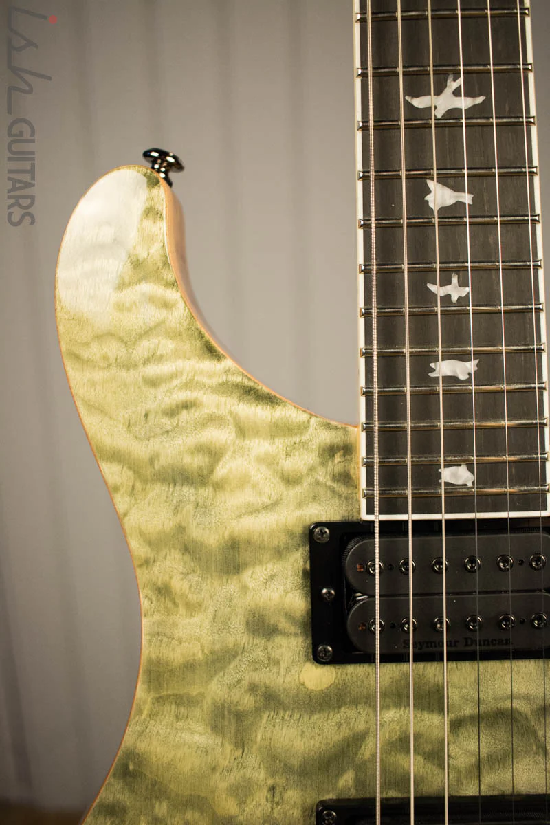 Paul Reed Smith PRS Mark Holcomb SE Quilted Maple Trampas Green Ish Guitars Exclusive #4 - Image 3