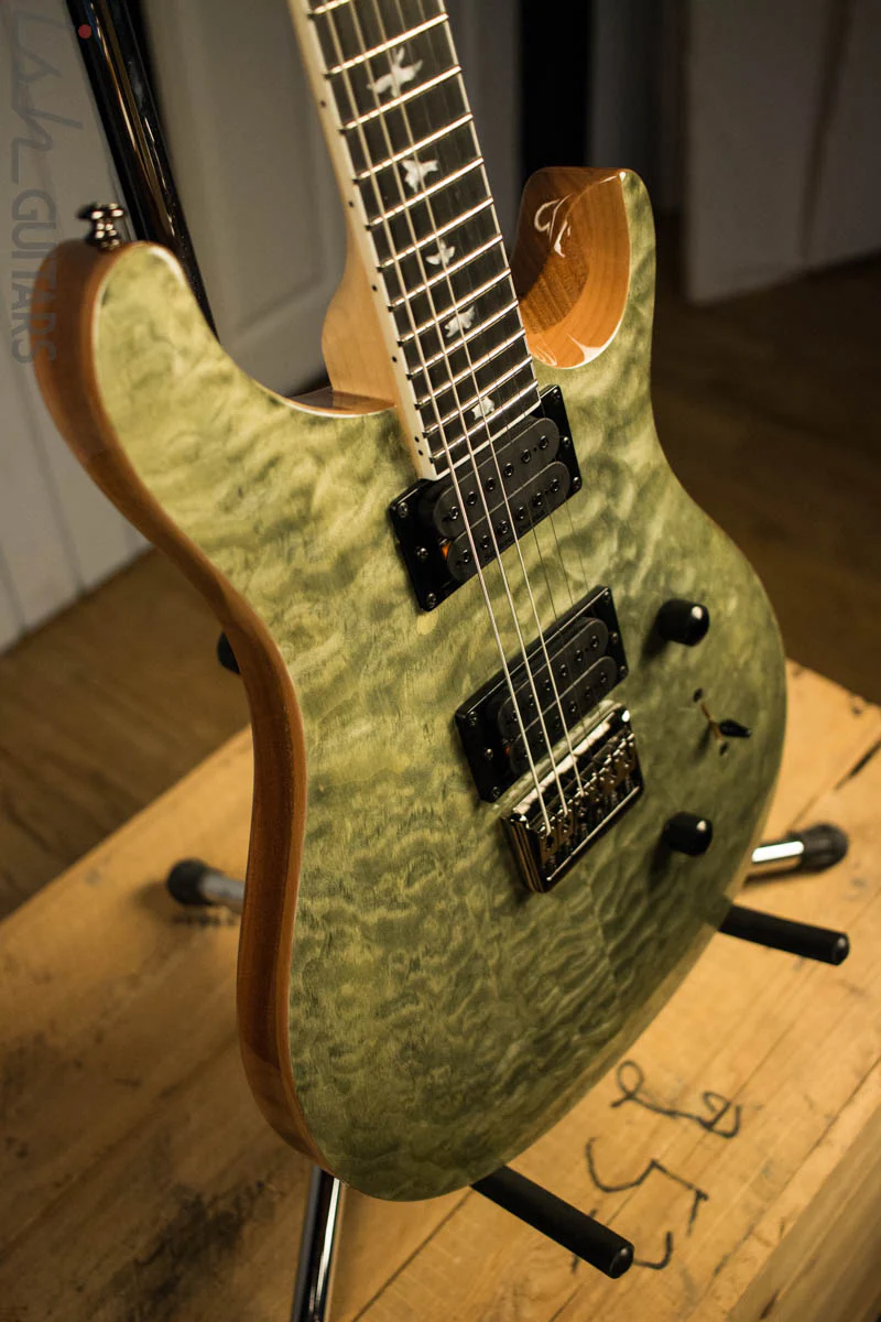 Paul Reed Smith PRS Mark Holcomb SE Quilted Maple Trampas Green Ish Guitars Exclusive #4 - Image 6