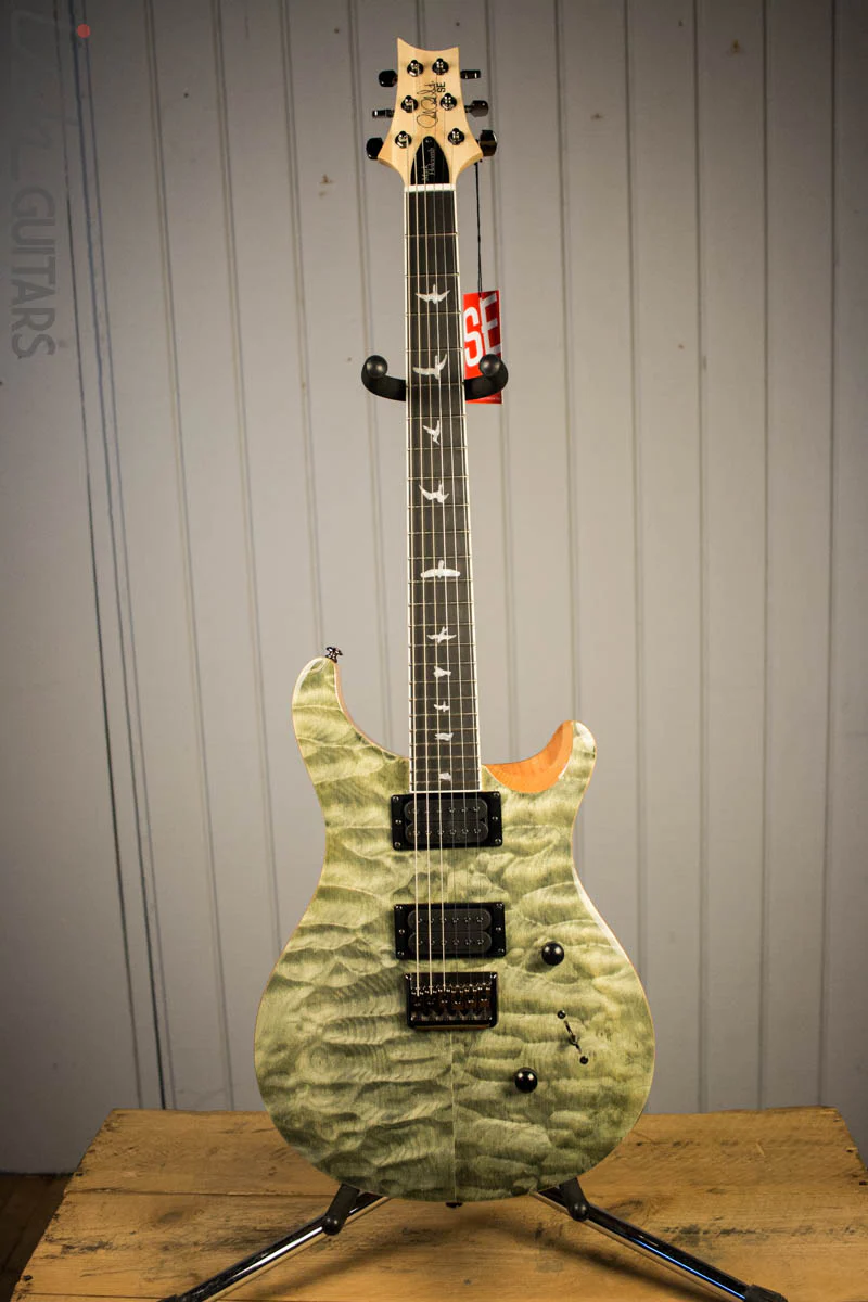 Paul Reed Smith PRS Mark Holcomb SE Quilted Maple Trampas Green Ish Guitars Exclusive #20 (DEMO) - Image 2